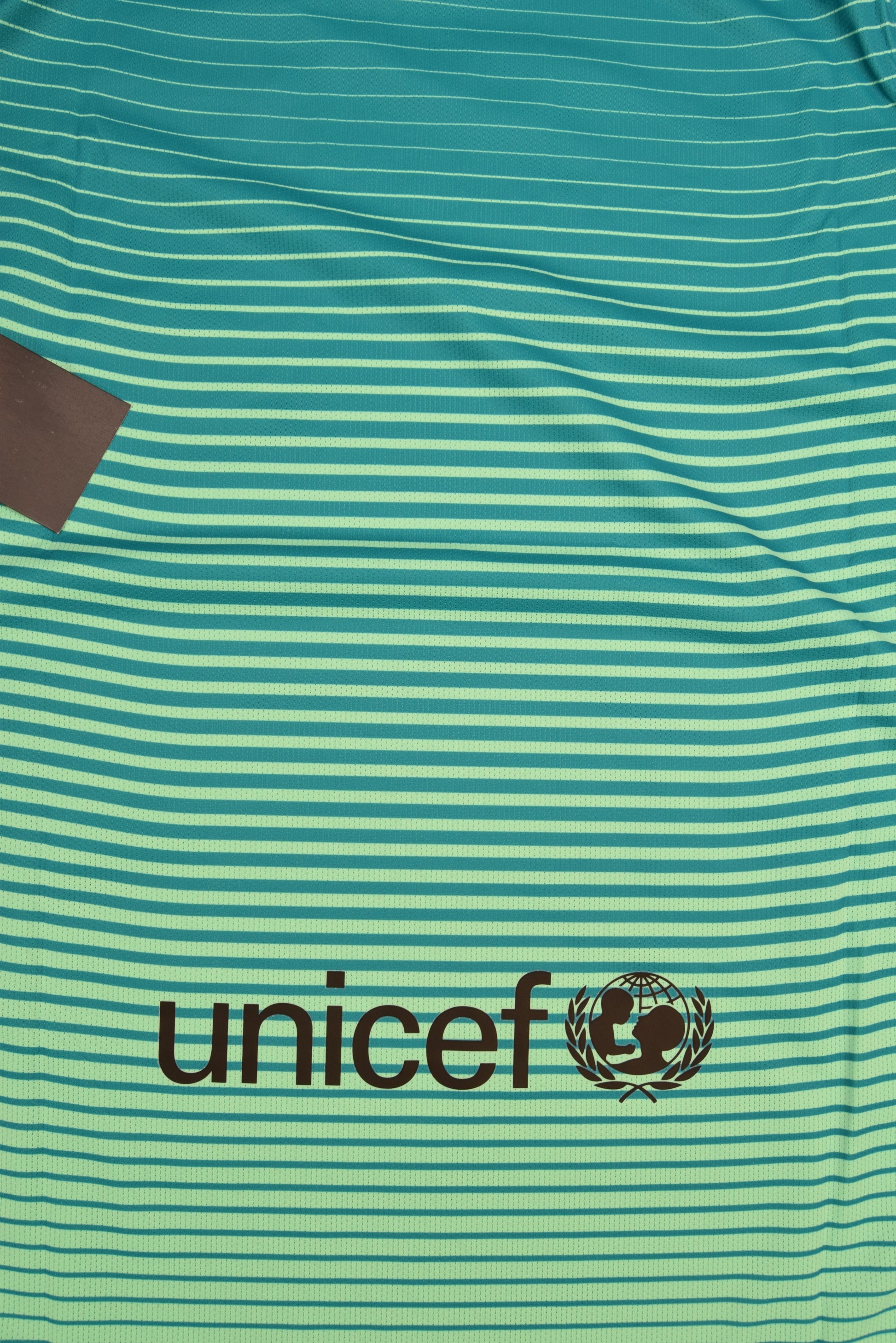 Authentic New Barcelona Nike Aeroswift 2016 - 2017 Player's Edition / Issue Away Third Football Shirt Size M BNWT Deadstock Unicef Teal Mint Green