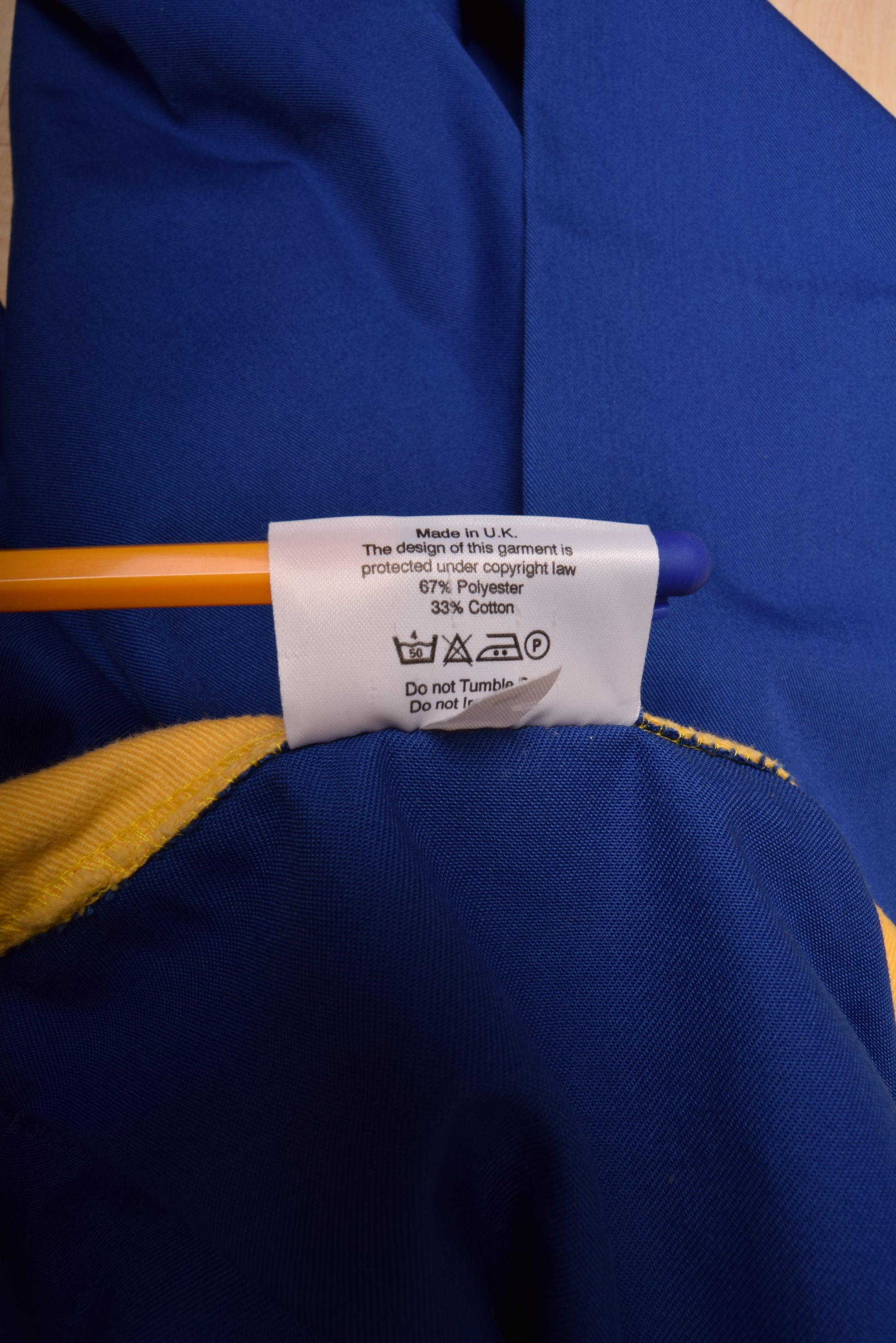 Vintage Leeds United Asics 1993 Drill Top Sweatshirt Jacket Size XL Made in UK Blue Yellow Thistle Hotels