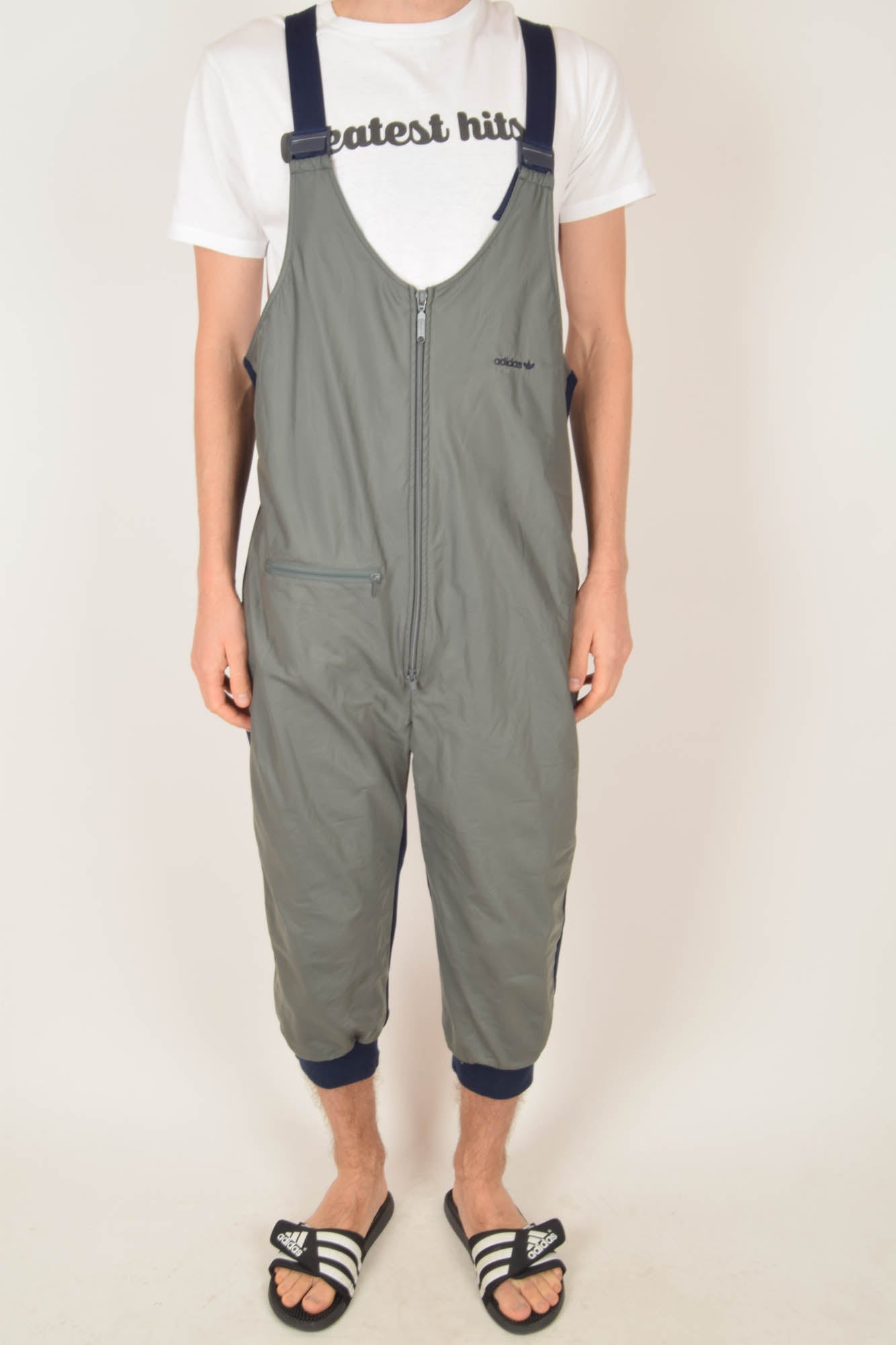 Vintage Adidas Jumpsuit / Dungaree Made in Finland 80's