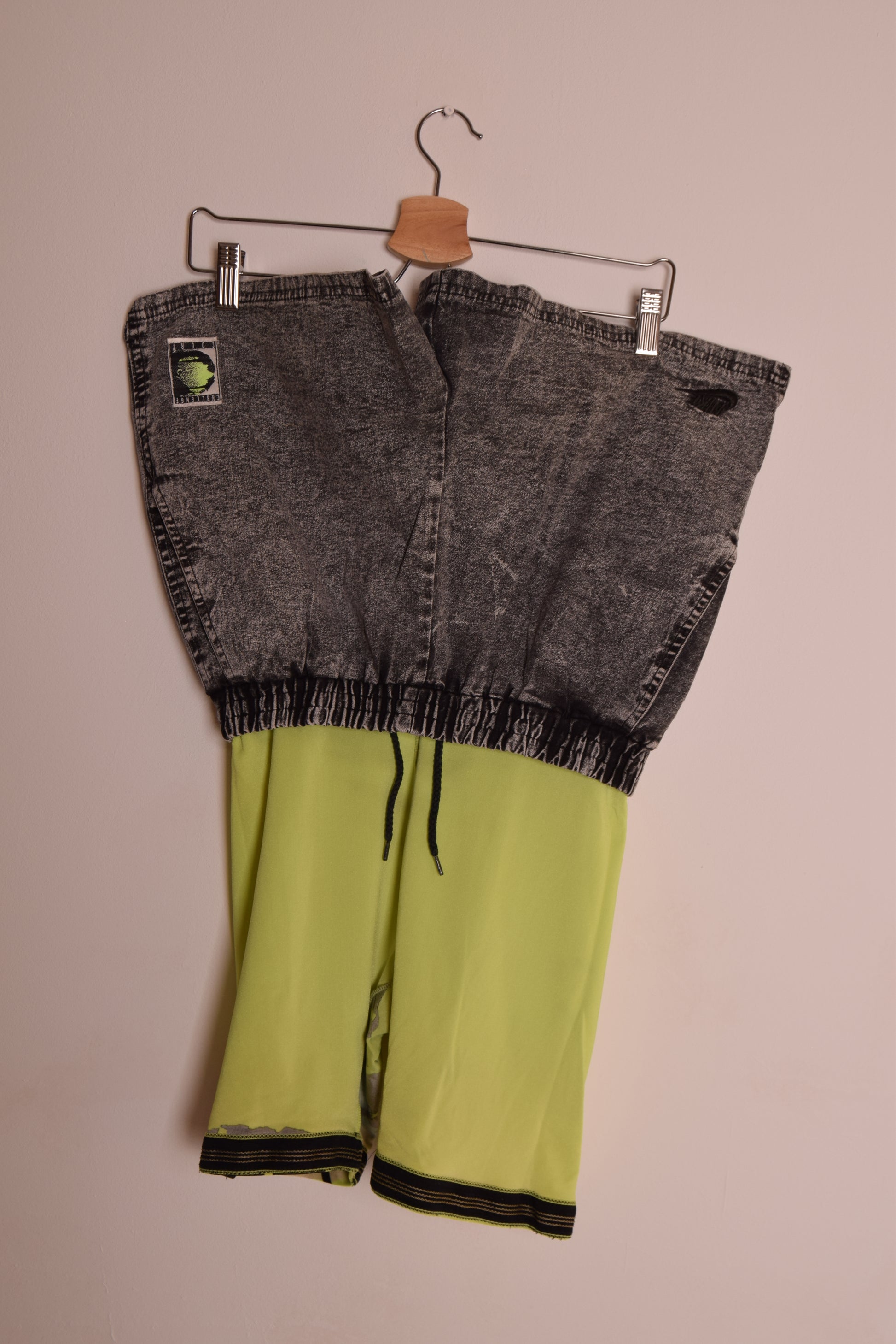 Nike Challenge Court Shorts Acid Washed With Leggins Attached Andre Agassi