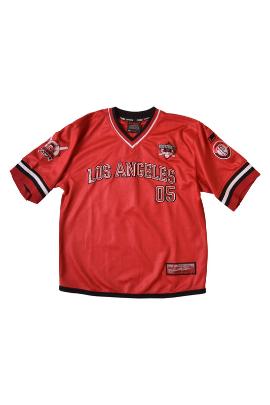 Vintage Fubu Jersey 90's Size S-M Los Angeles 05 Red