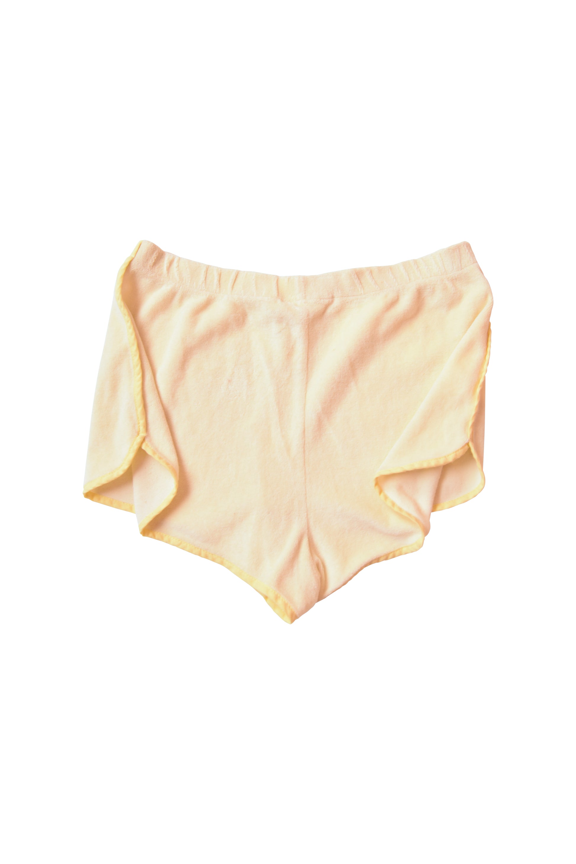 Vintage Adidas Shorts 80's Baby Yellow Made in France Size S