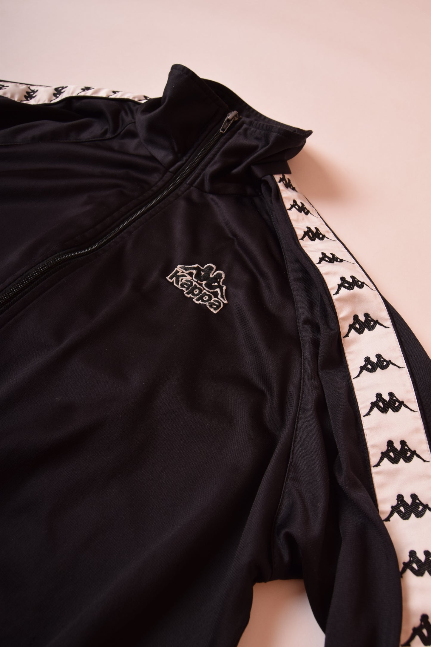 Vintage Kappa Black Jacket 90's Size L