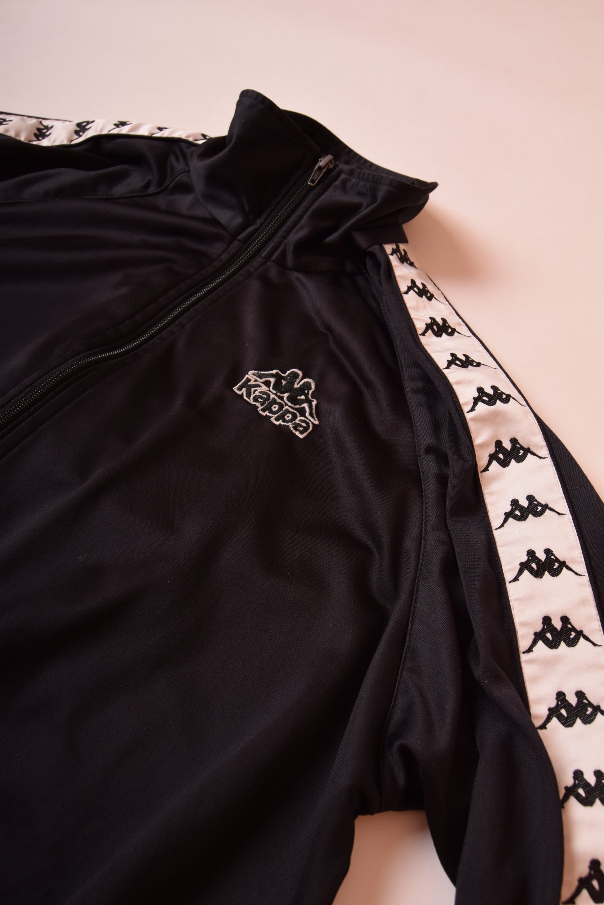 Vintage Kappa Black Jacket 90's Size L