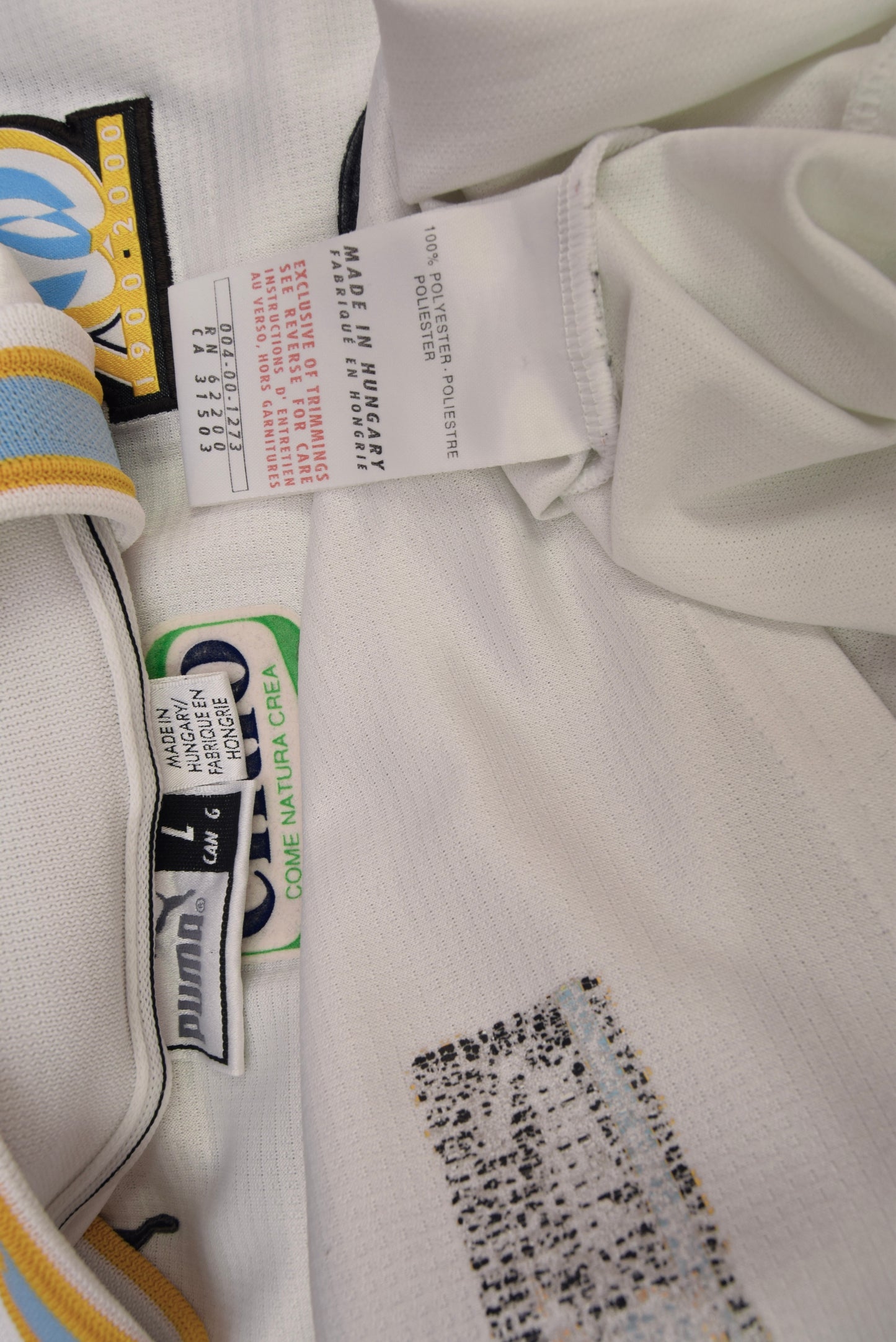 SS Lazio Roma Puma 1999-2000 Away Football Shirt White 1900-2000 Anniversary Centenary Cirio Size L