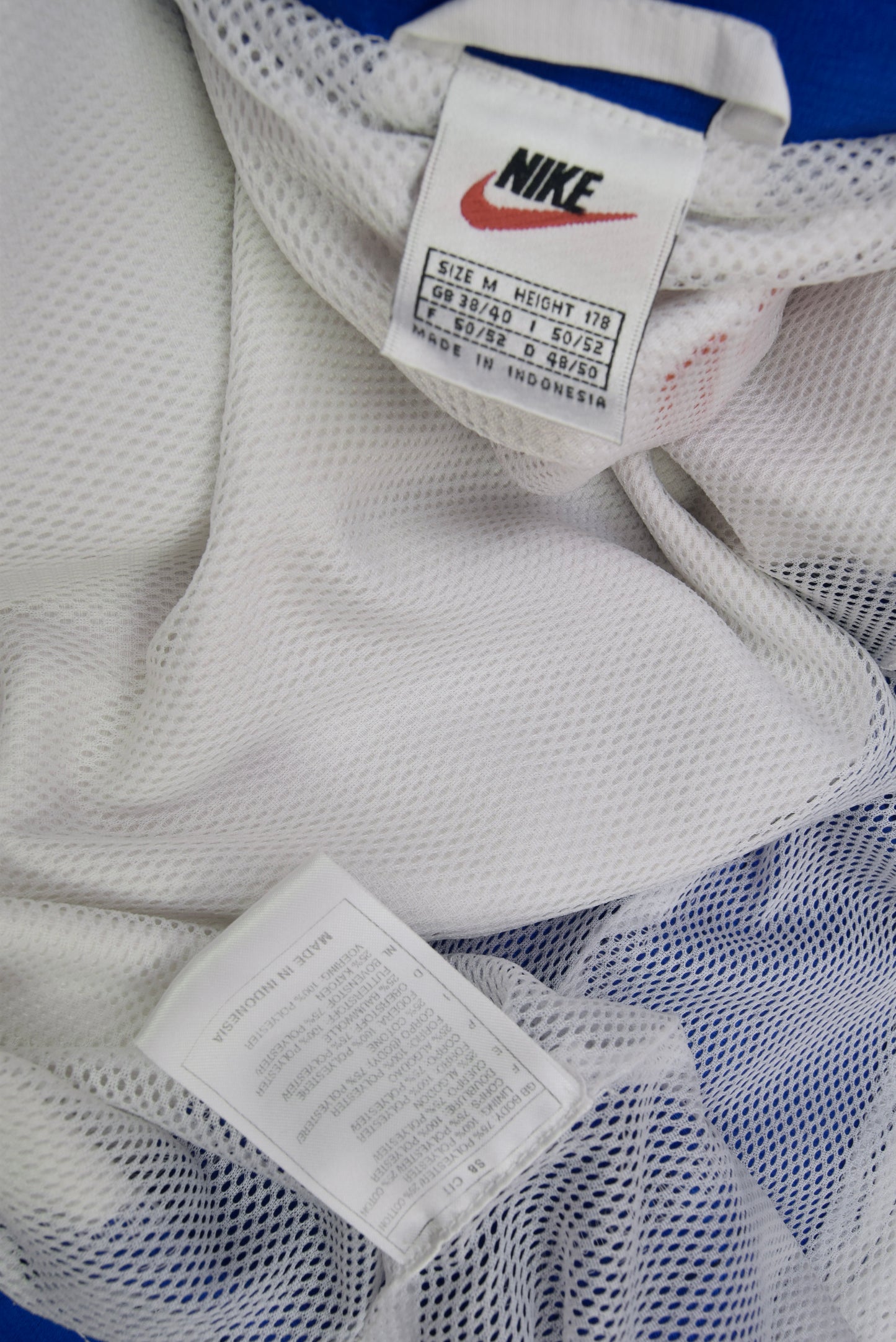 Vintage Nederland Netherlands Holland KNVB Nike 1998-1999 Jacket White Blue Size L