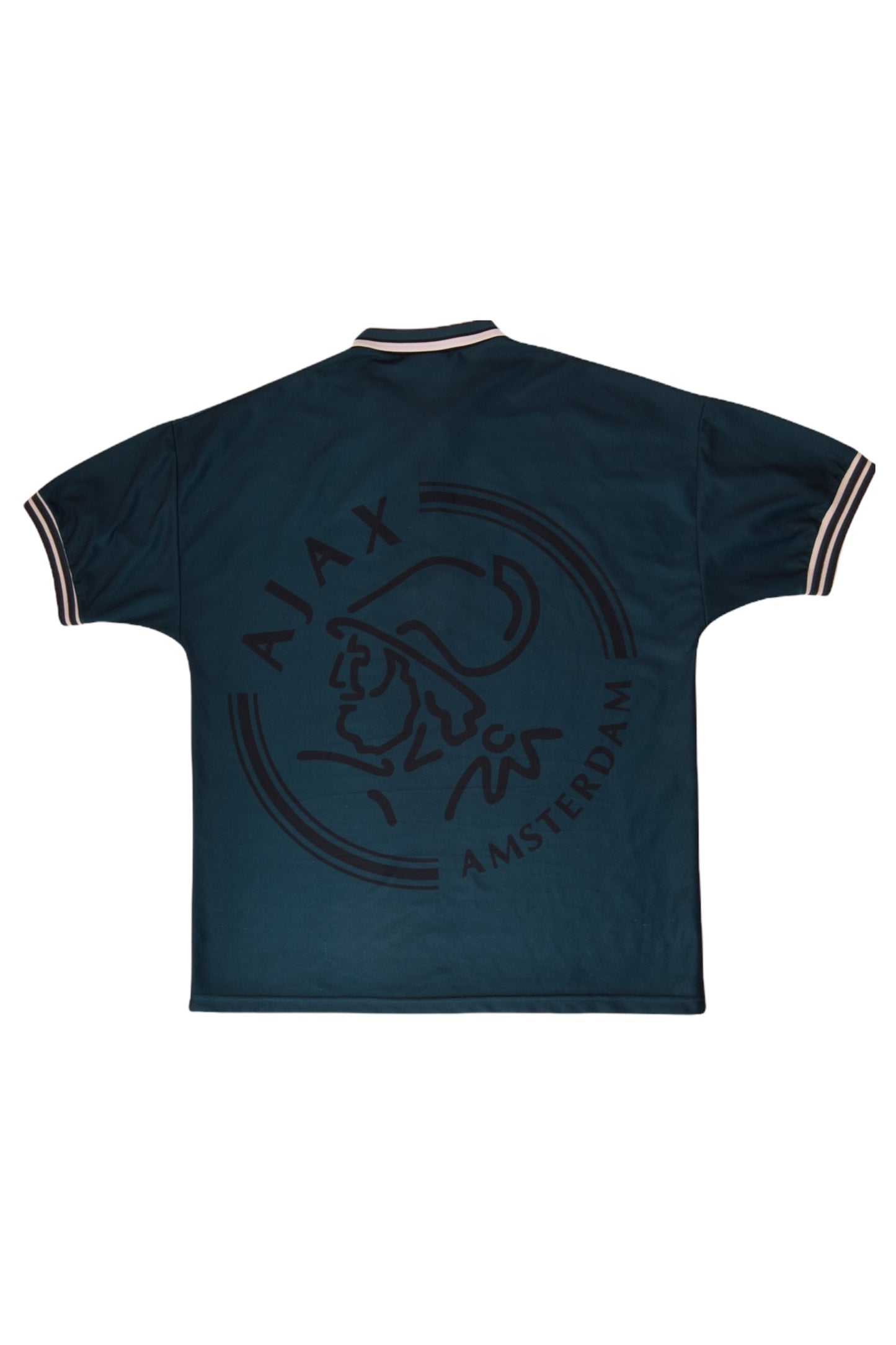 Vintage Ajax Amsterdam Umbro 1995-1996 Away Football Shirt Size L Abn Amro Dark Green