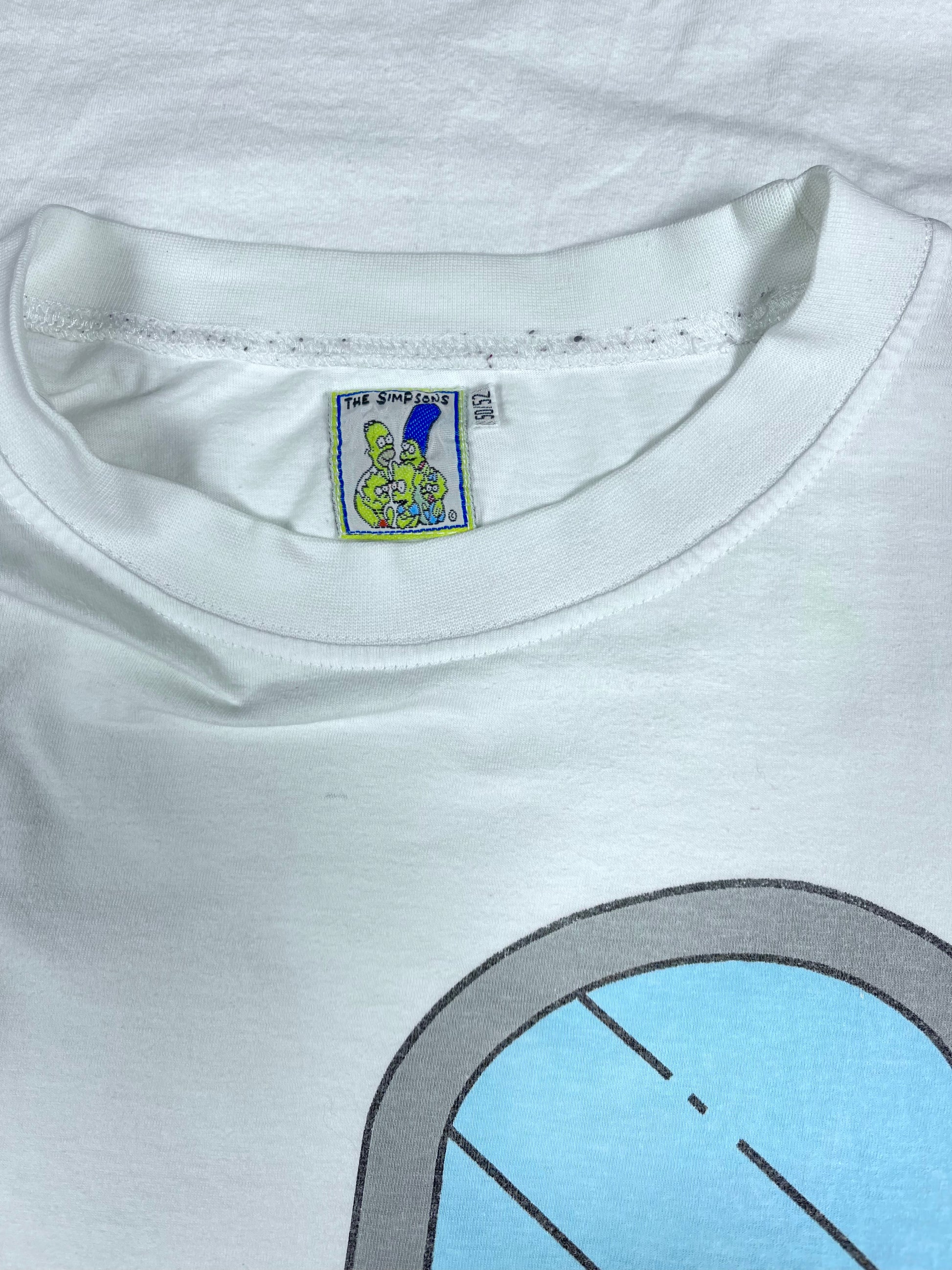 Vintage 1998 Bartholomew J. Simpson The Simpsons Matt Groening Twentieth Century Fox Film T-Shirt Butt Selfie White Size M-L