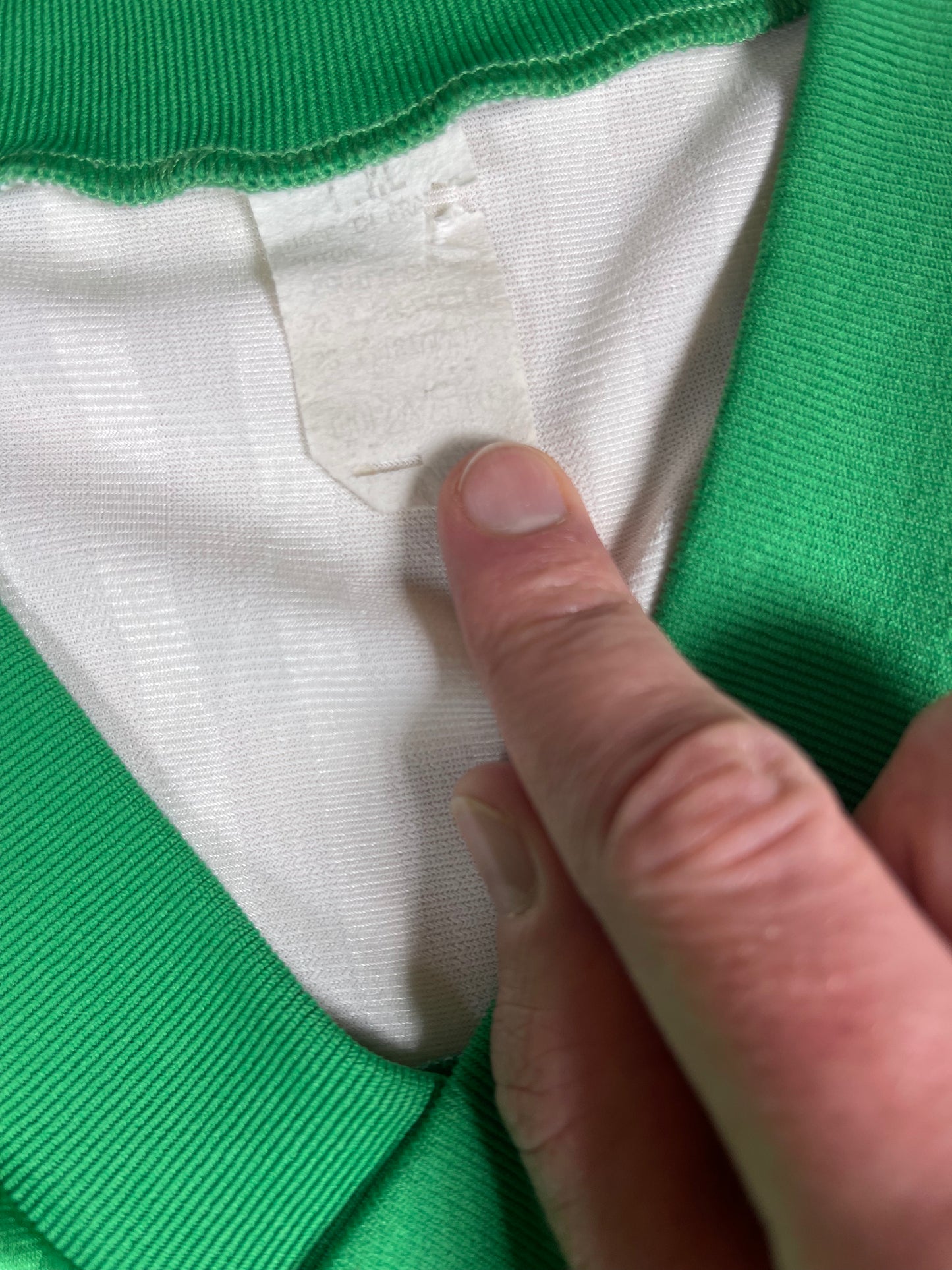 ASSE AS Saint-Étienne Lubomir Moravčík Adidas 1993 Home Football Shirt 10 RTL Demi Finale de Coupe de France 1993 Green White Size XL Made in France