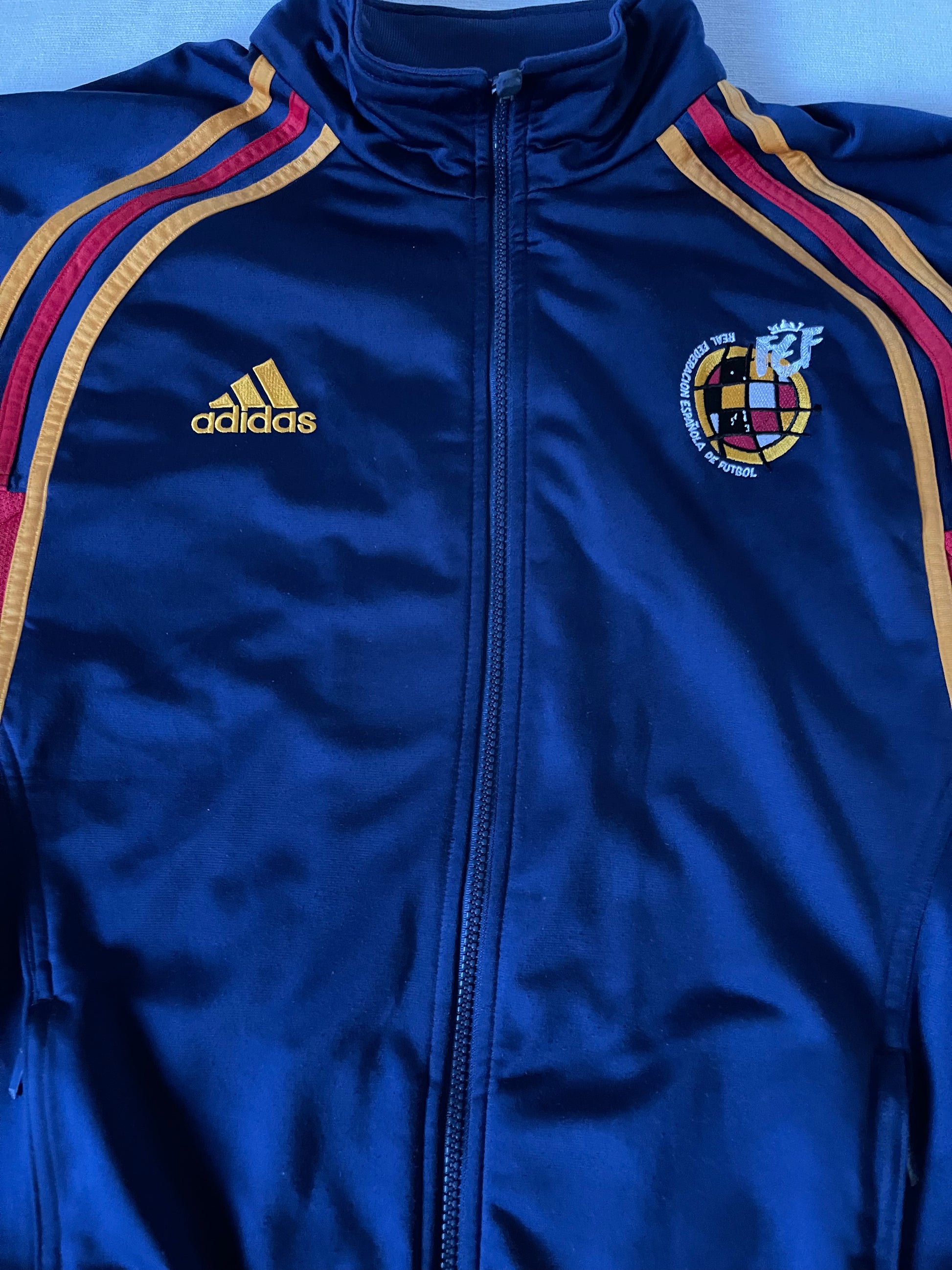 Spain España Adidas 2000-2001 Jacket Blue Red Yellow Size L FEF