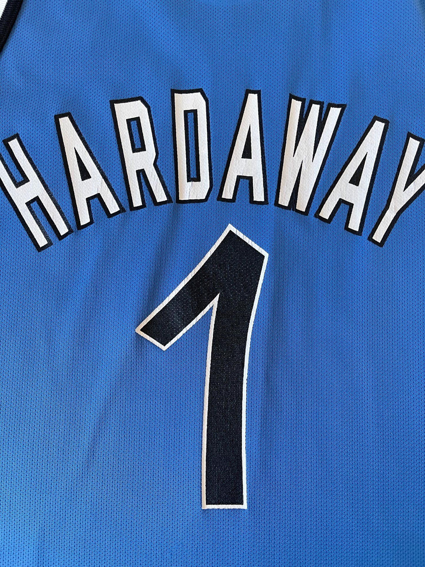 Orlando Magic Penny Hardaway Champion 1995-1998 Away Basket Jersey NBA #1 Size 48 / XL Blue