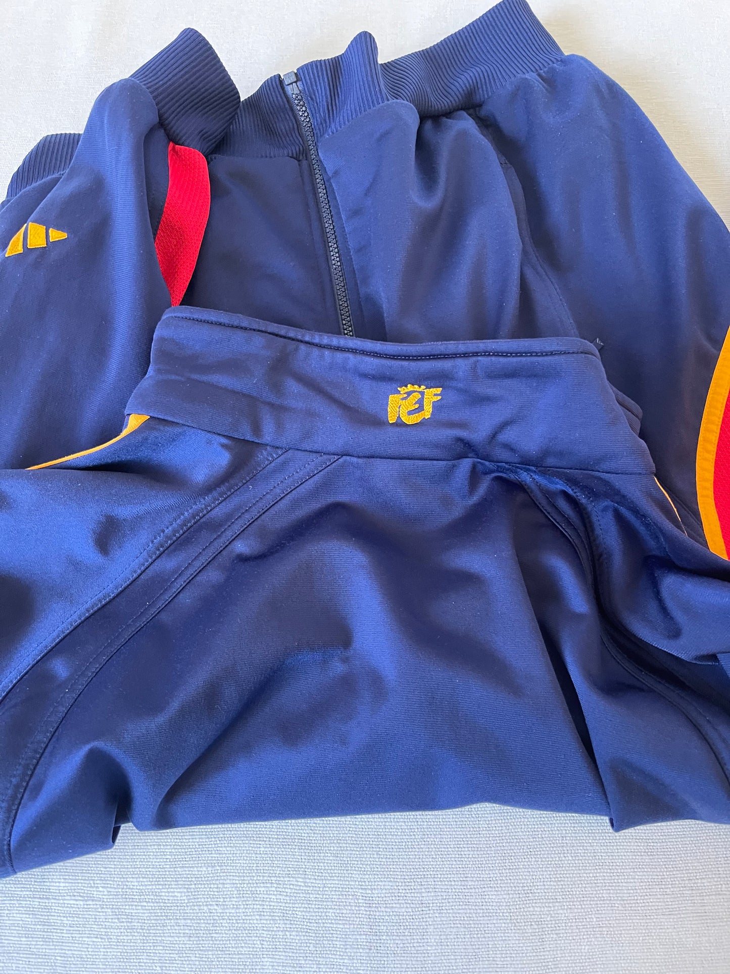 Spain España Adidas 2000-2001 Jacket Blue Red Yellow Size L FEF