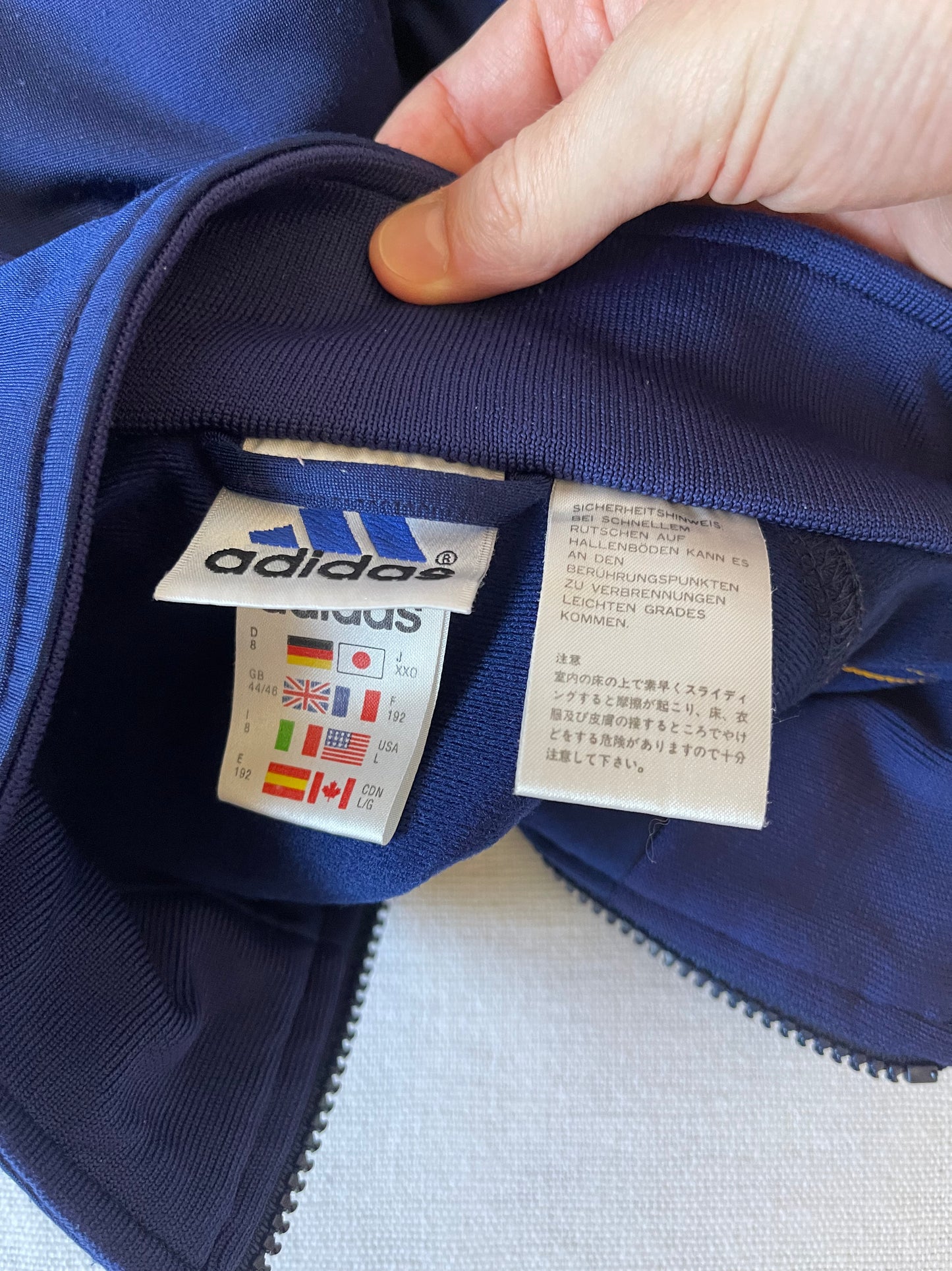 Spain España Adidas 2000-2001 Jacket Blue Red Yellow Size L FEF