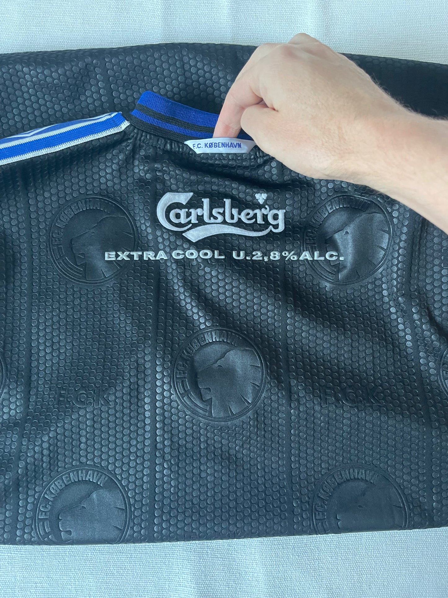 FC Copenhagen København Umbro Away Football Shirt 1999-2000 Black Carlsberg Extra Cool Size L