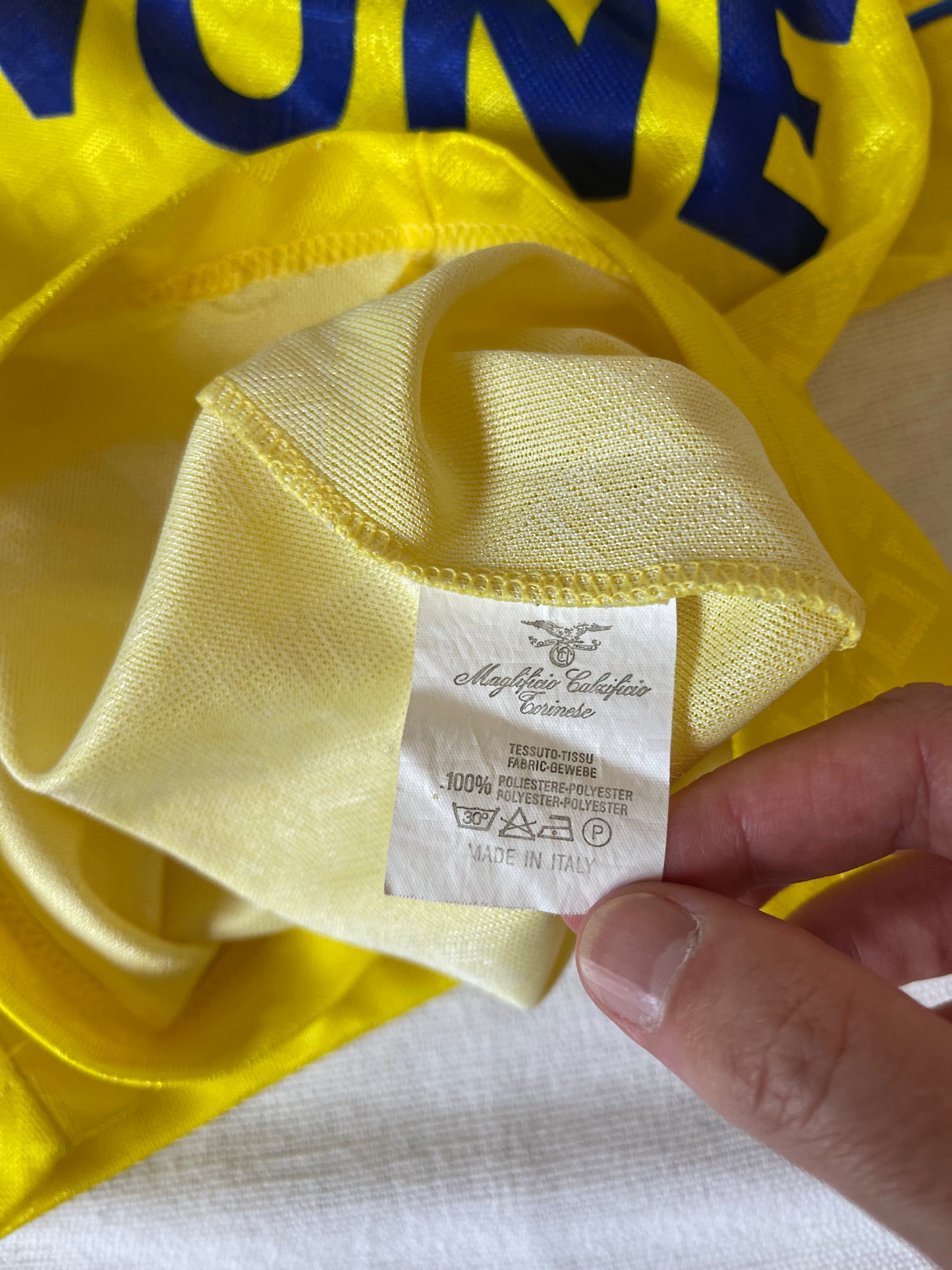Juventus Torino Kappa 1992 - 1993 Away Football Shirt Yellow Danone Made in Italy Size M