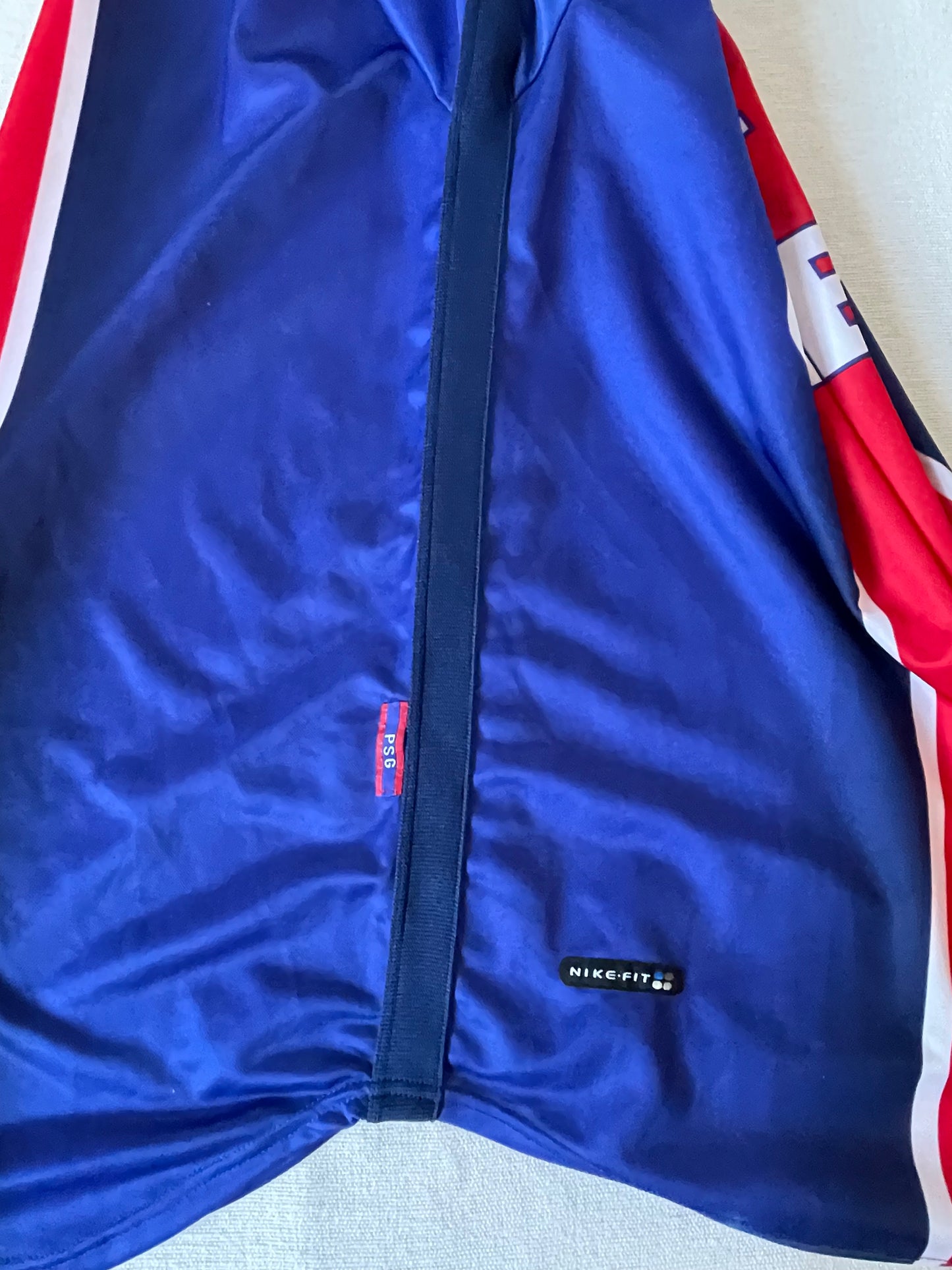 PSG Paris Saint Germain Nike 1998 - 1999 Home Football Opel Shirt Size L Made in UK Red Blue