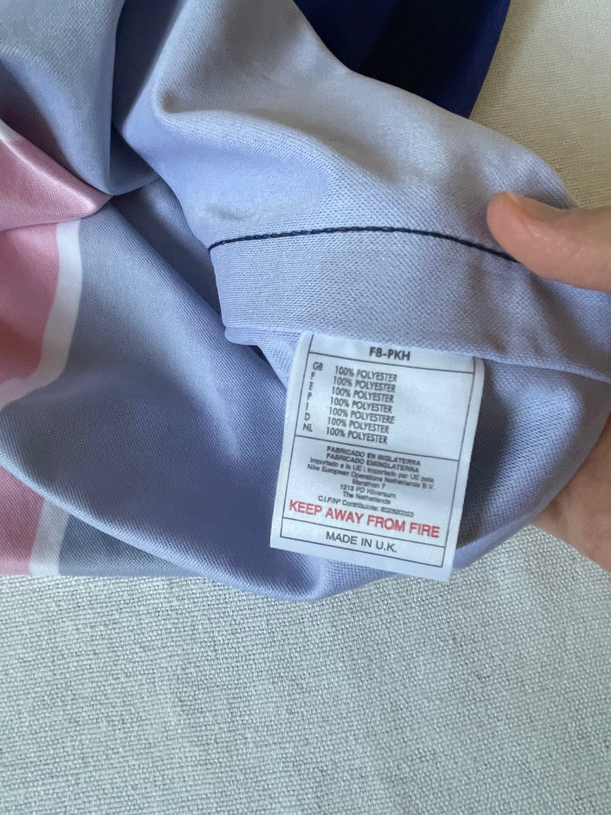 PSG Paris Saint Germain Nike 1998 - 1999 Home Football Opel Shirt Size L Made in UK Red Blue