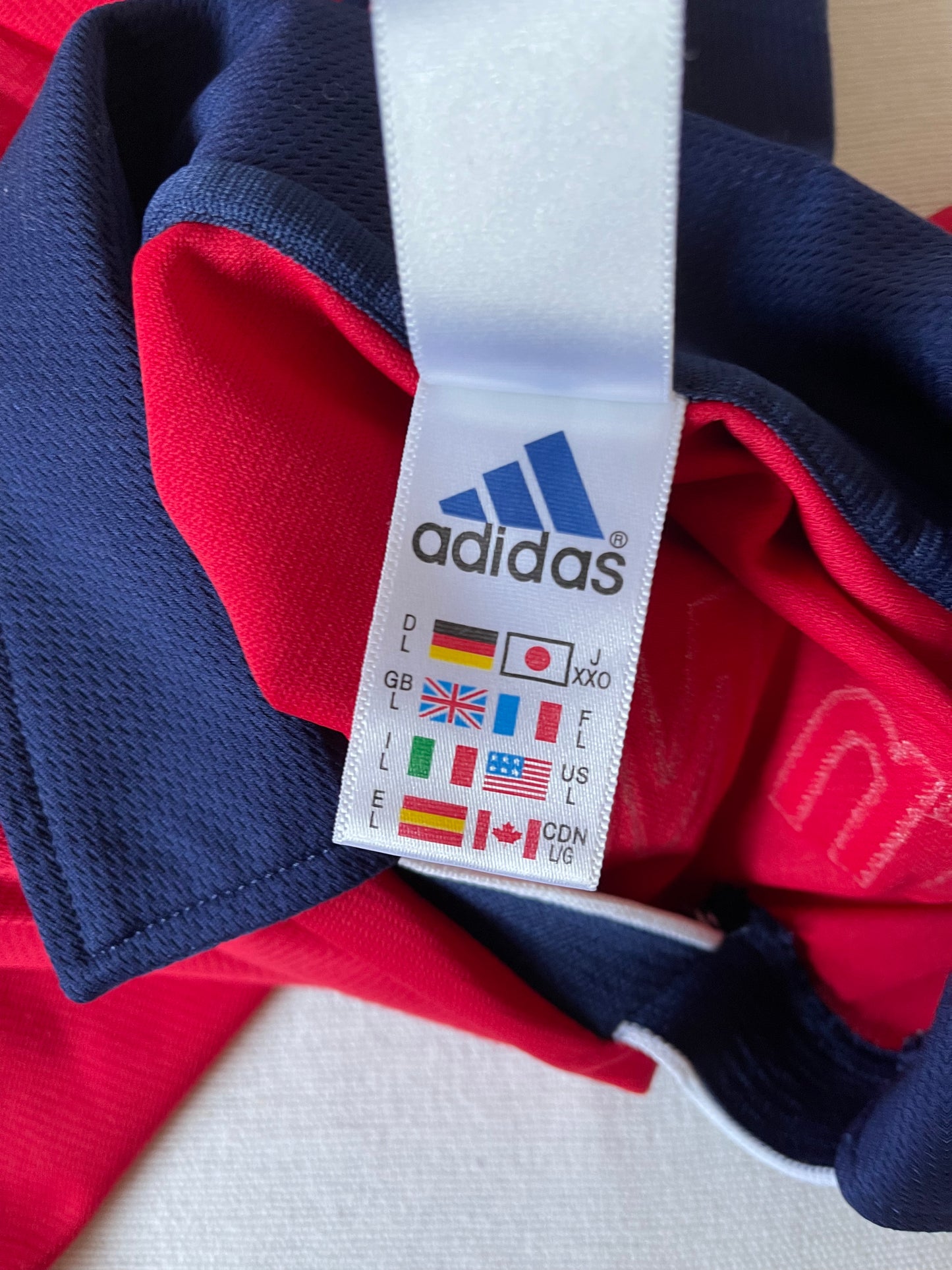 Vintage Bayern Munchen Munich Giovane Elber #9 Adidas Football Shirt Home 1999 200 2001 Size L Red Blue Opel