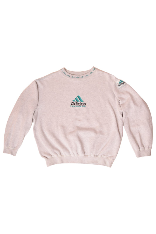 Vintage 90's Adidas Equipment Sweatshirt Crew Neck Grey Size XL