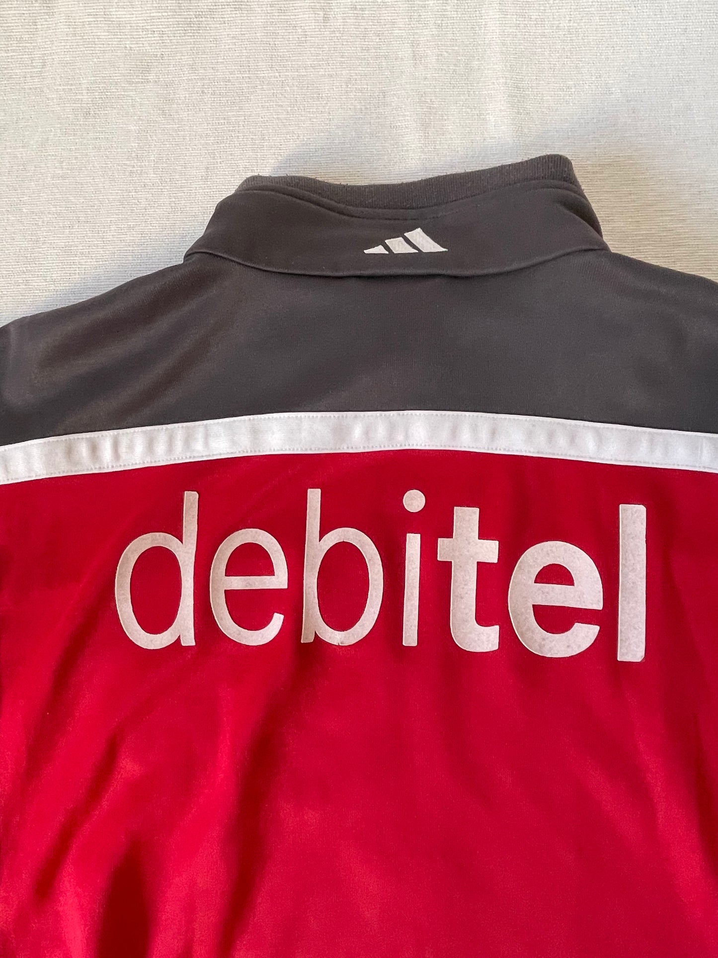 VFB Stuttgart Adidas 2000 - 2001 Football Jacket Size L Red Grey White