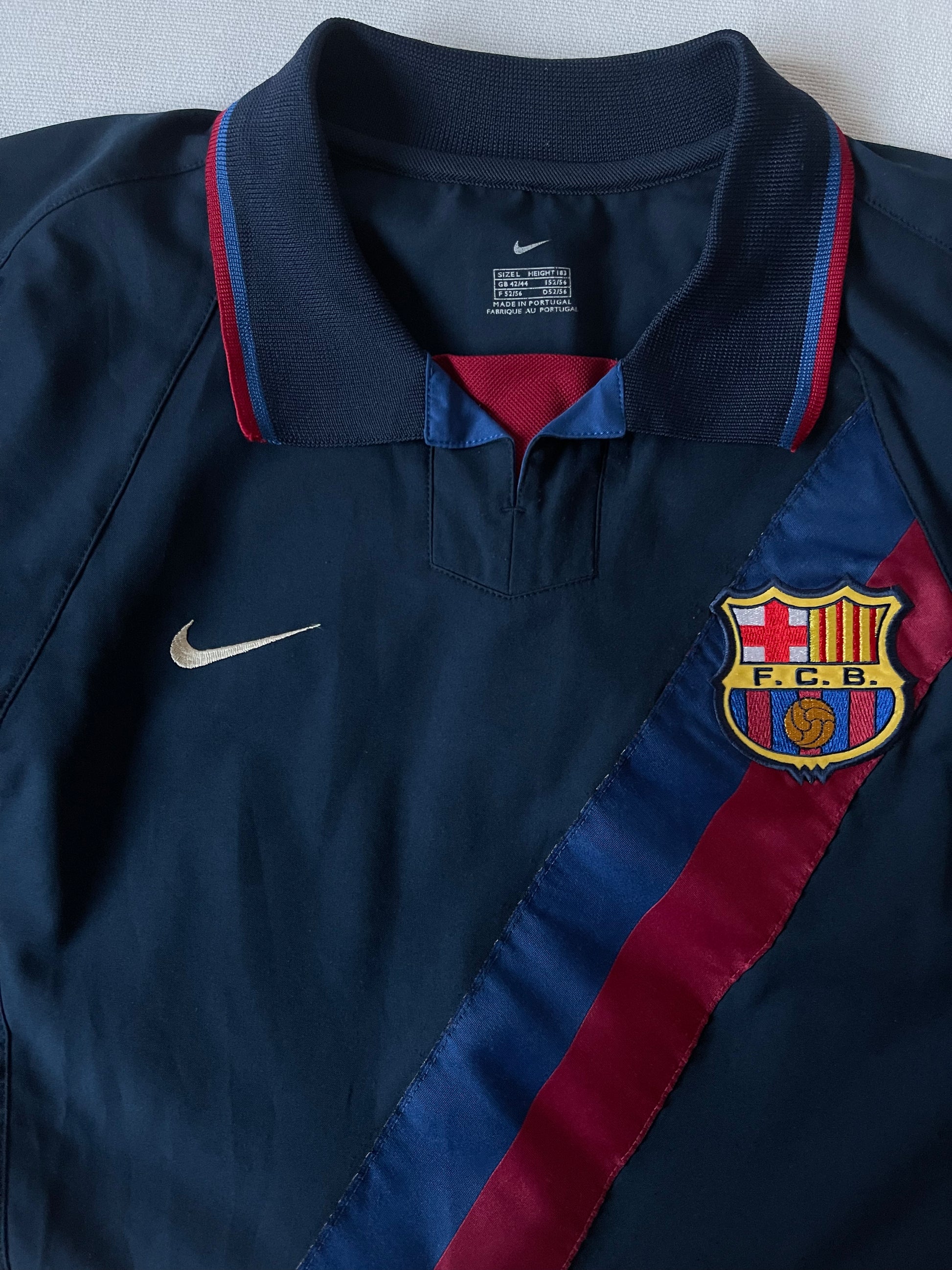 FC Barcelona Nike Juan Riquelme 2002-2003 Away Third Football Shirt #10 Blue Size
