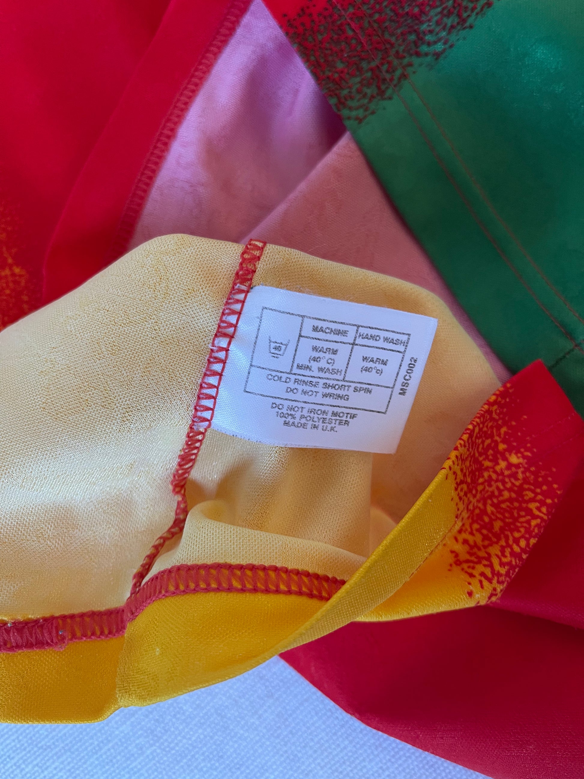 Vintage Cameroon Mitre 1994 - 1995 Home Football Shirt Size M Red Yellow Green Made in UK