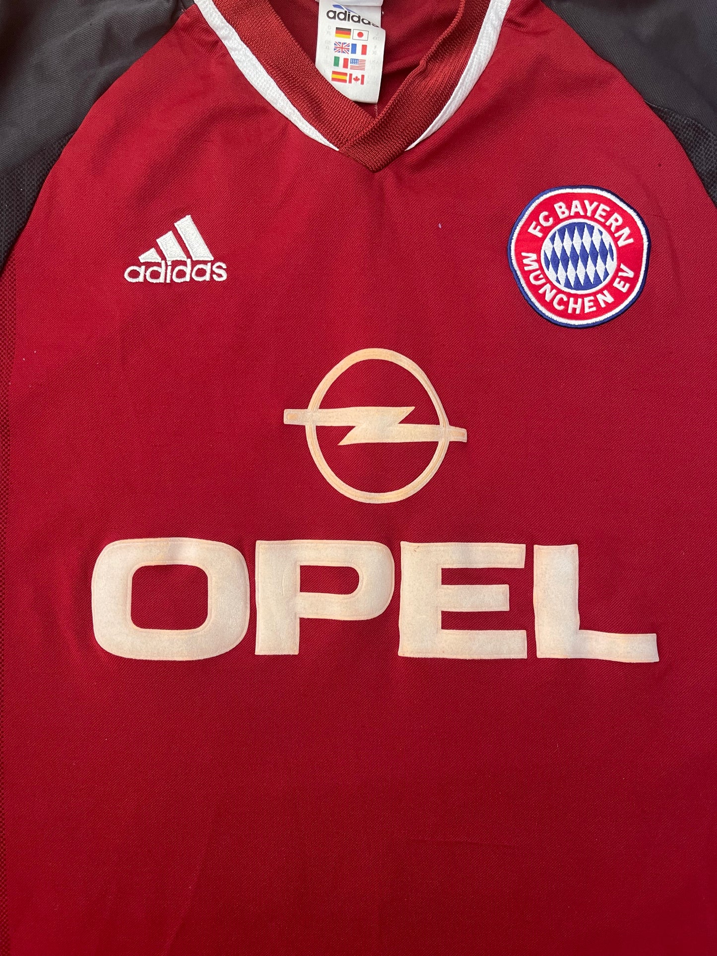 Adidas Bayern München Munich Salihamidzic #20 2001 - 2002 Home Football Shirt Size XL Opel