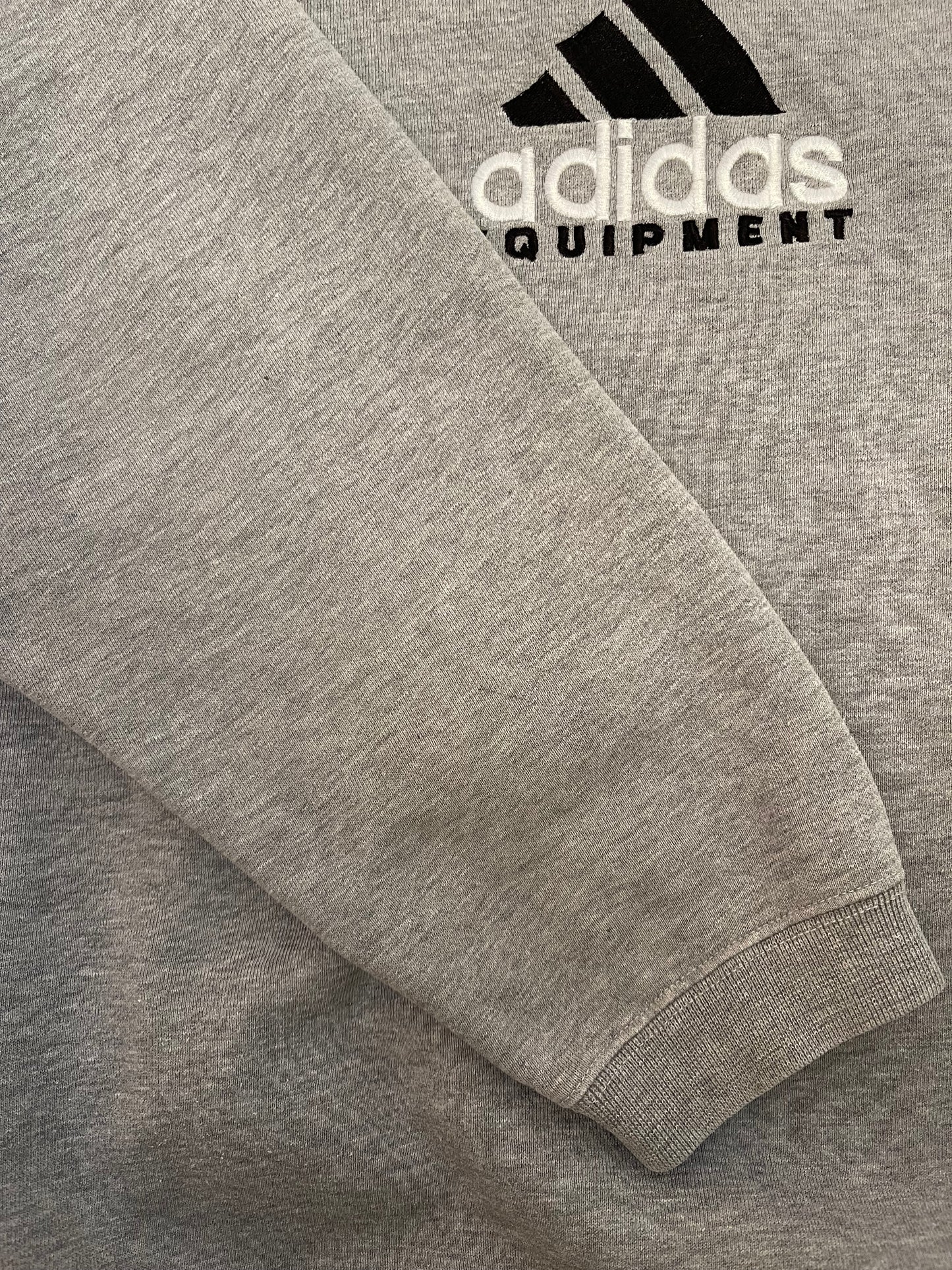 Vintage Adidas Equipment Sweatshirt Grey Size L-XL Heavy Cotton
