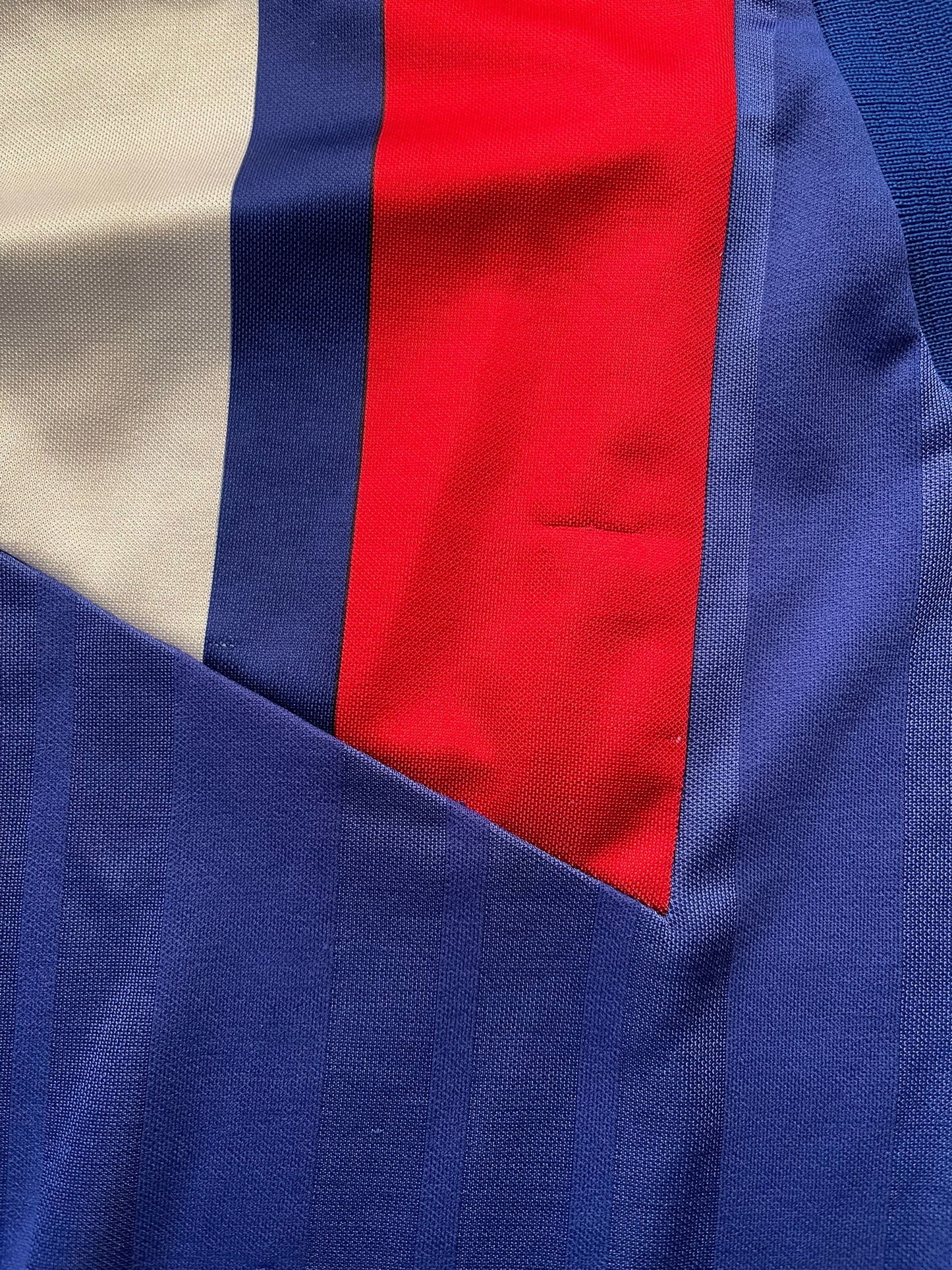 Vintage France Adidas Equipment 1992-1993 Home Football Shirt Size L Blue Red White