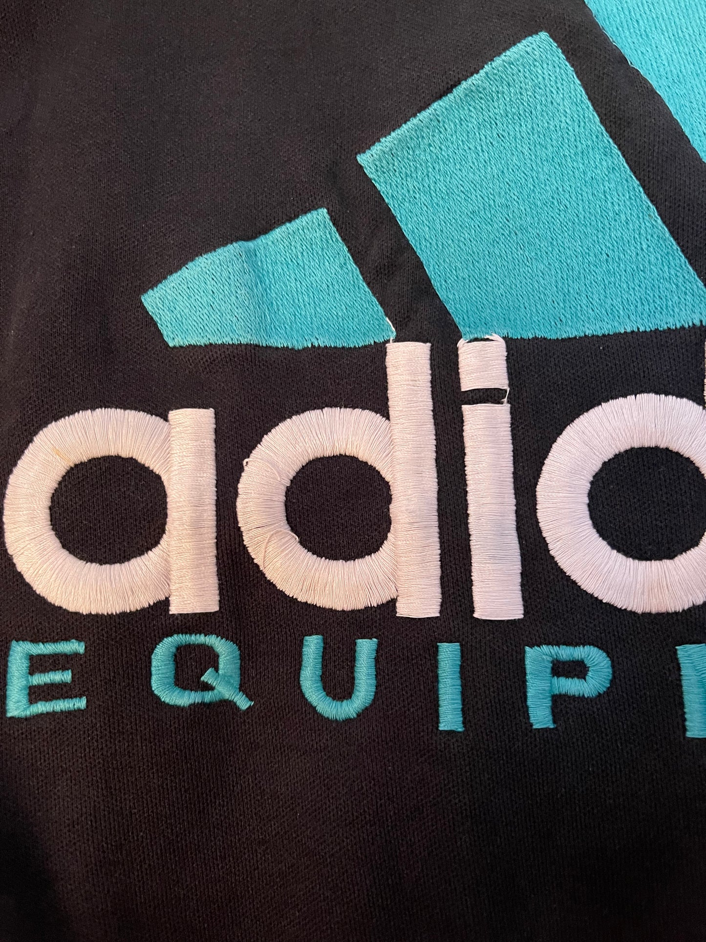 Vintage Adidas Equipment Sweatshirt 90's Red Black Size M-L
