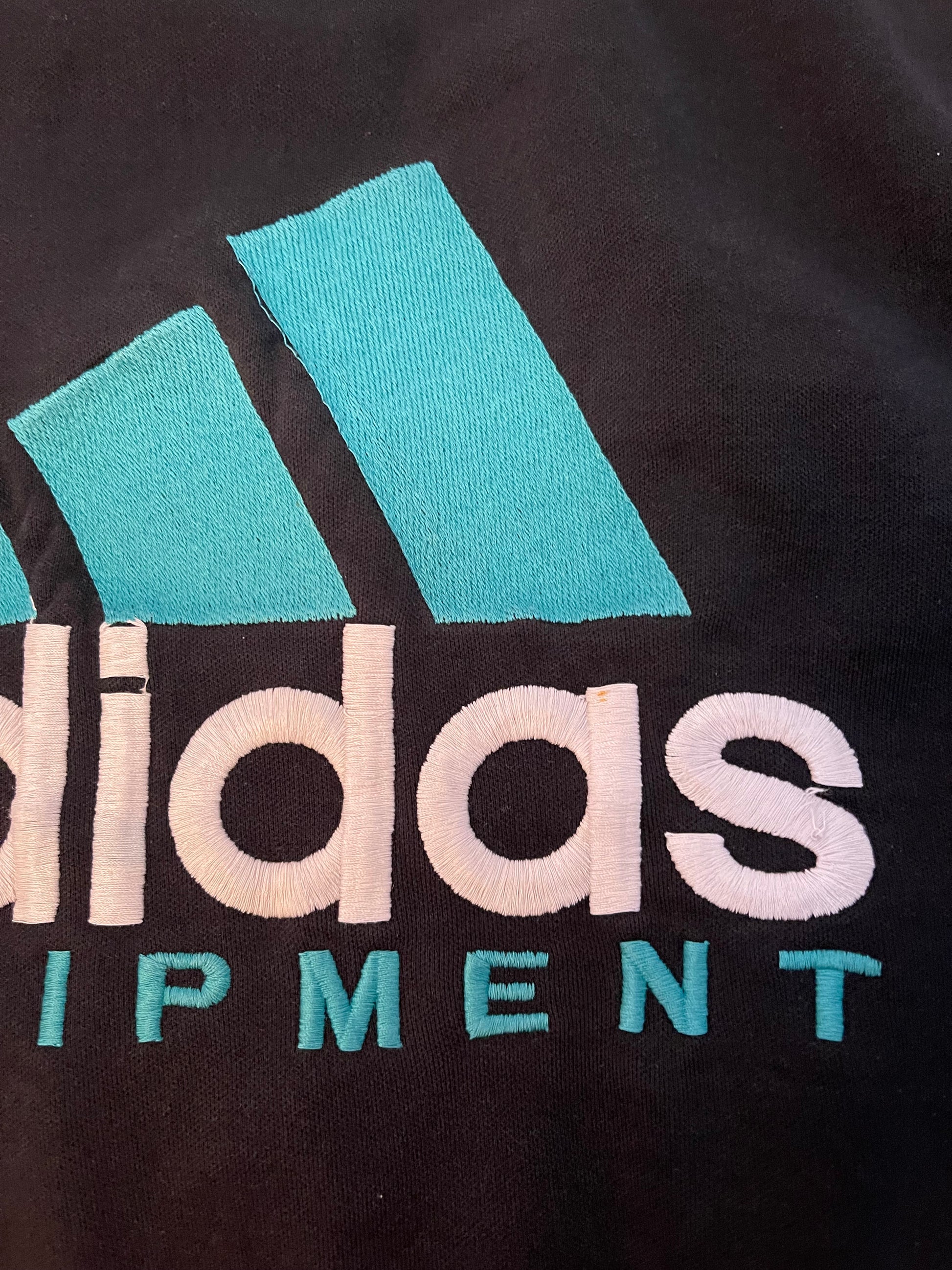 Vintage Adidas Equipment Sweatshirt 90's Red Black Size M-L