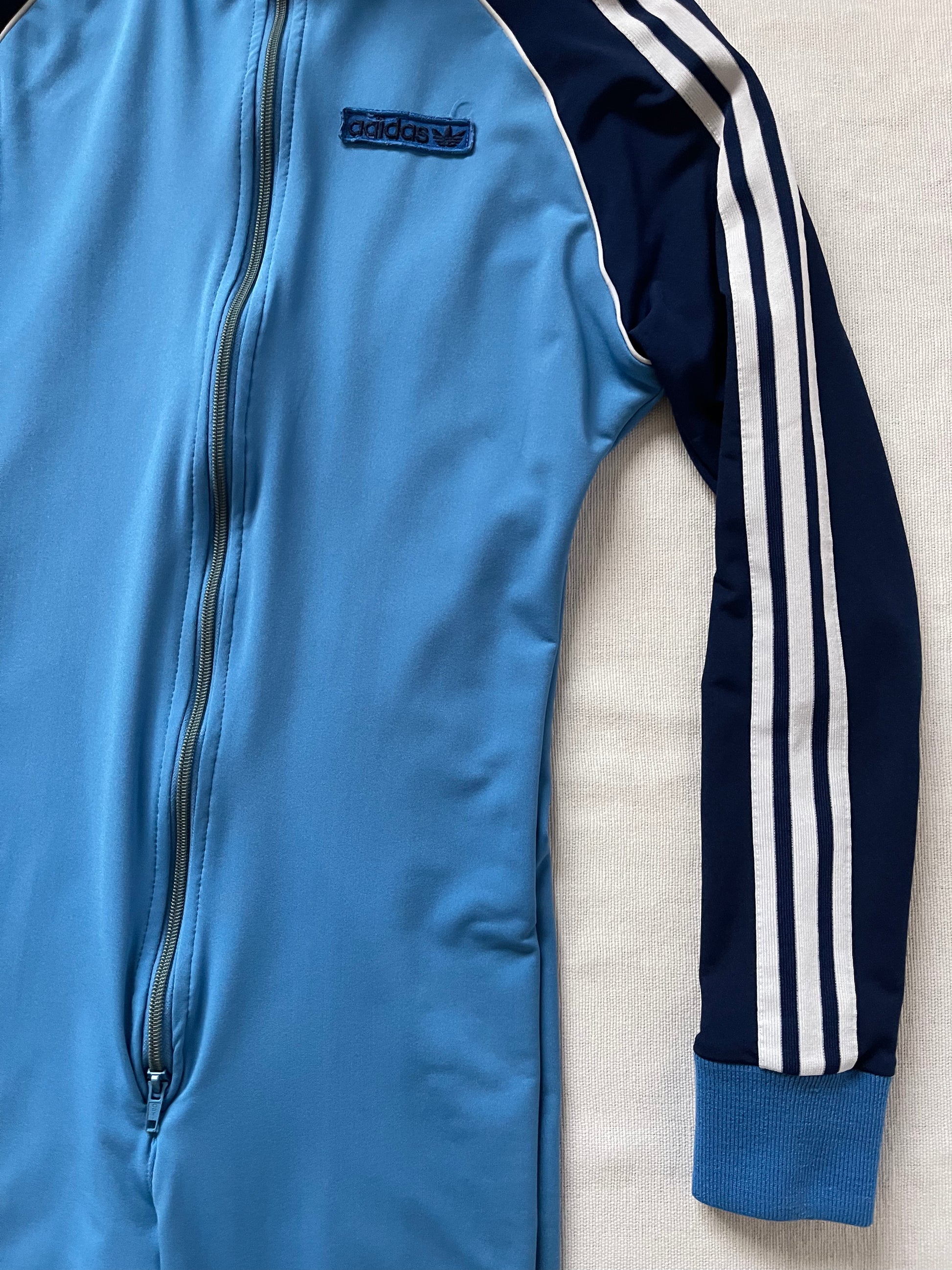 Vintage 70's Adidas Jumpsuit Overall Size S Blue