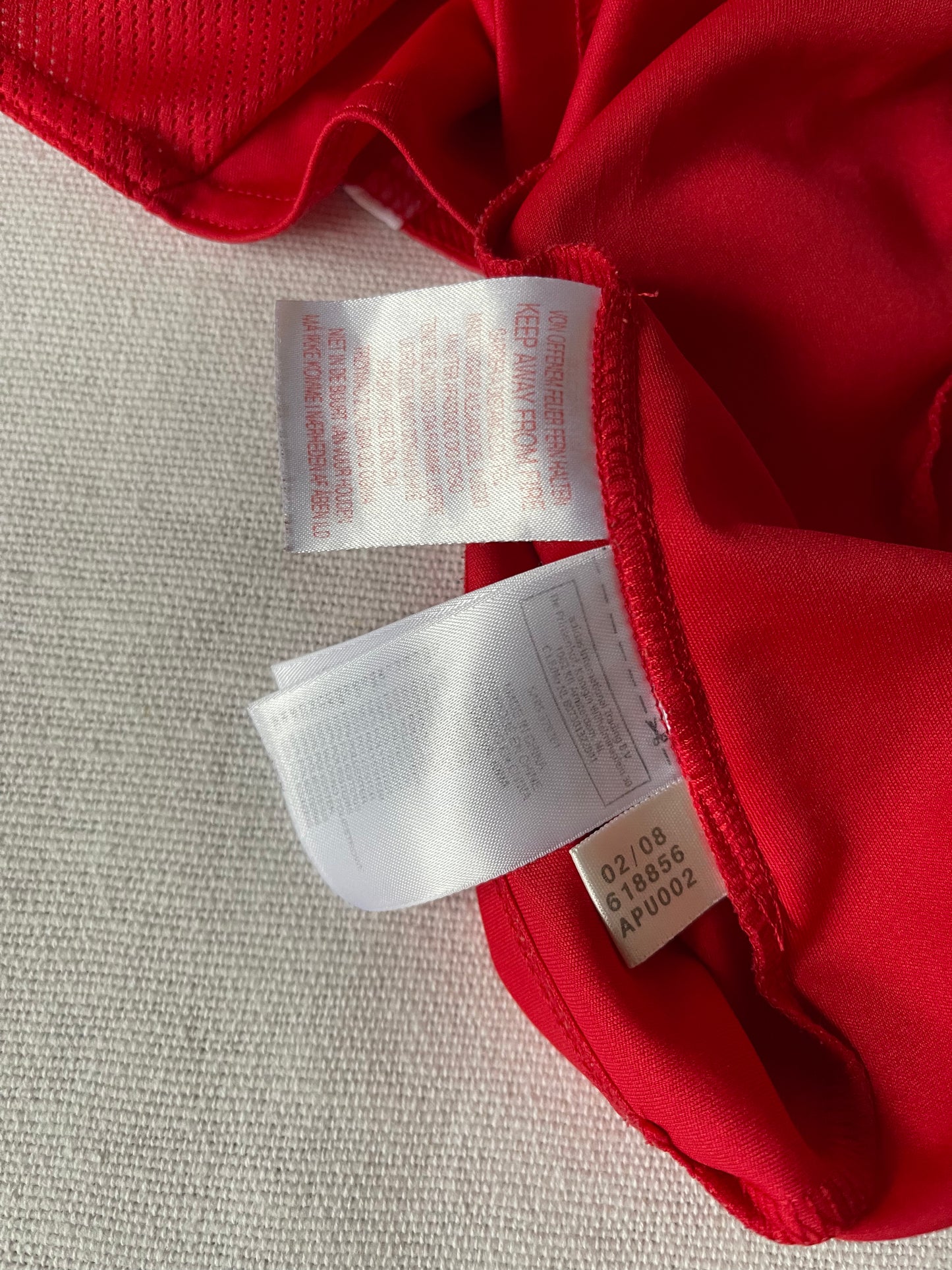 France Adidas 2008 - 2009 Away Football Shirt Red Size M