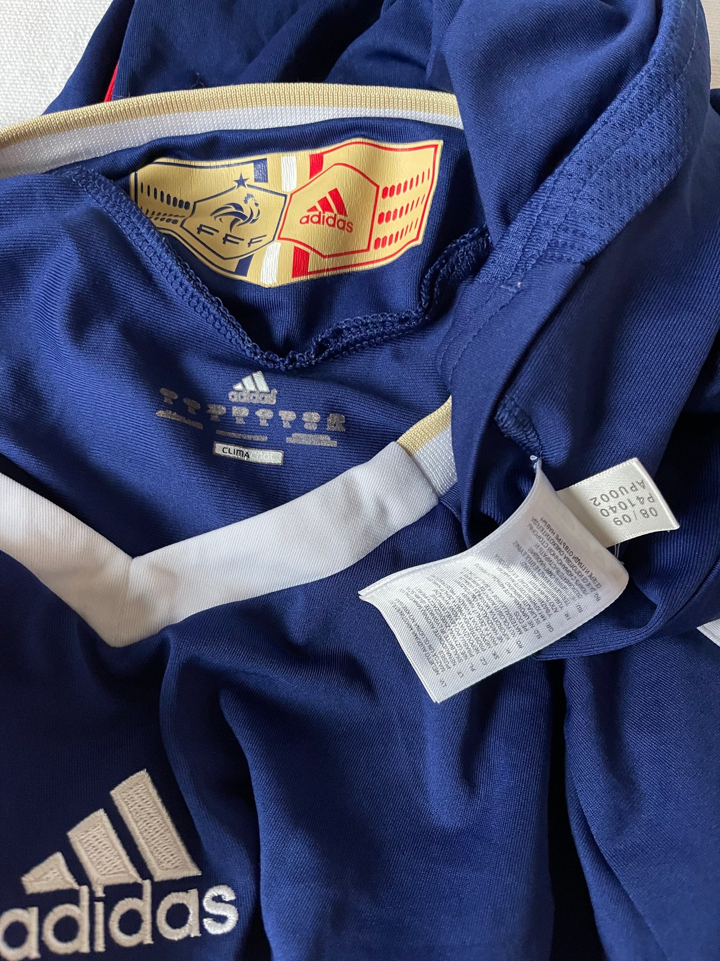 France Adidas 2010 - 2011 Home Football Shirt Size XL Blue
