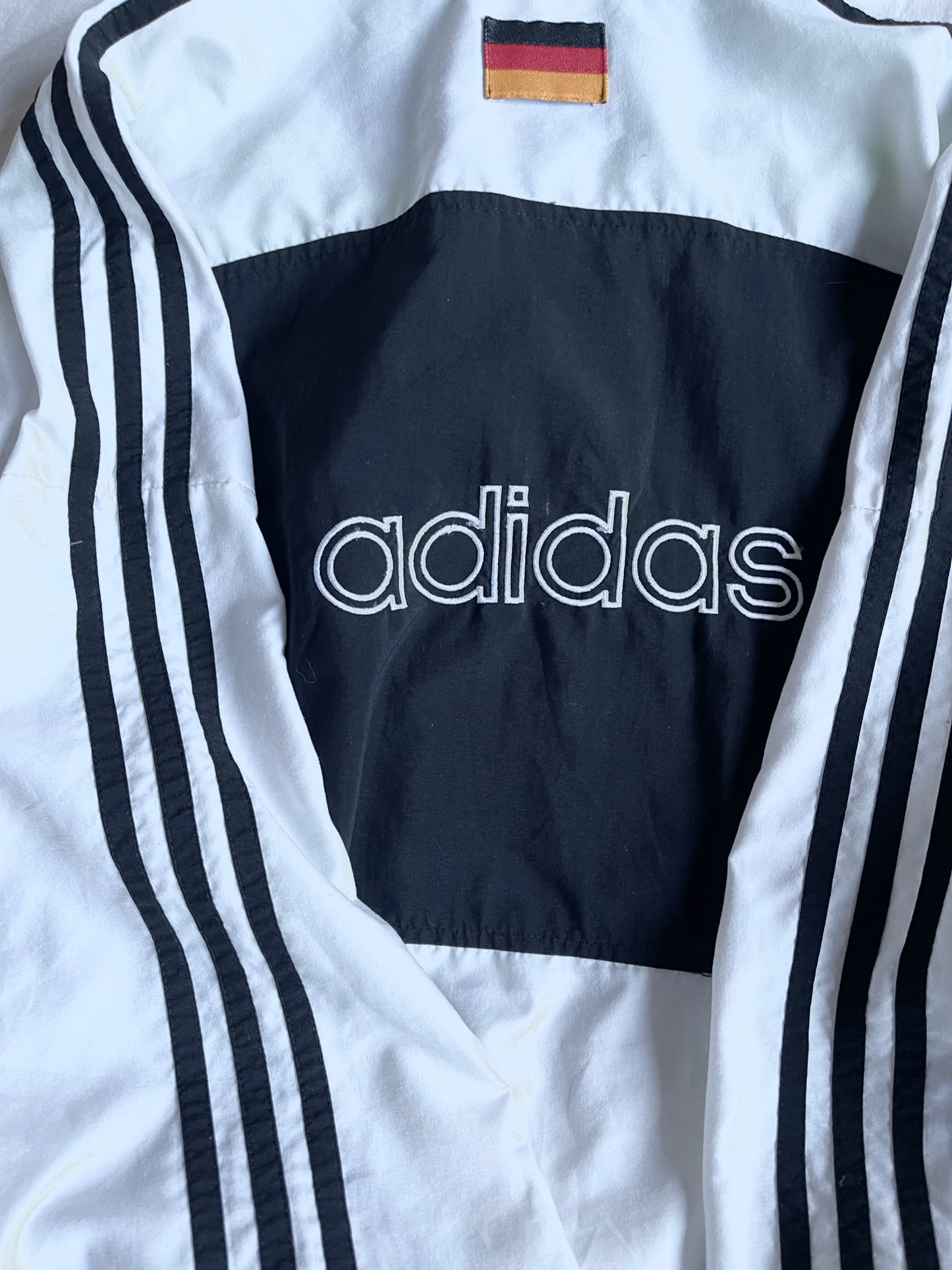 Vintage Germany Adidas 1994 - 1995 - 1996 Jacket Size L Black White Red