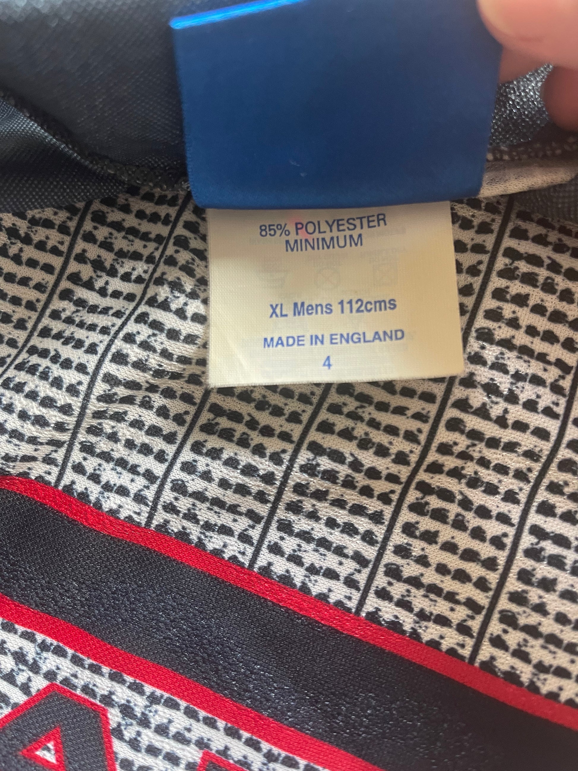 Vintage Manchester United Umbro 1995-1996 Away Football Shirt Grey Size XL Sharp Viewcam Made in England