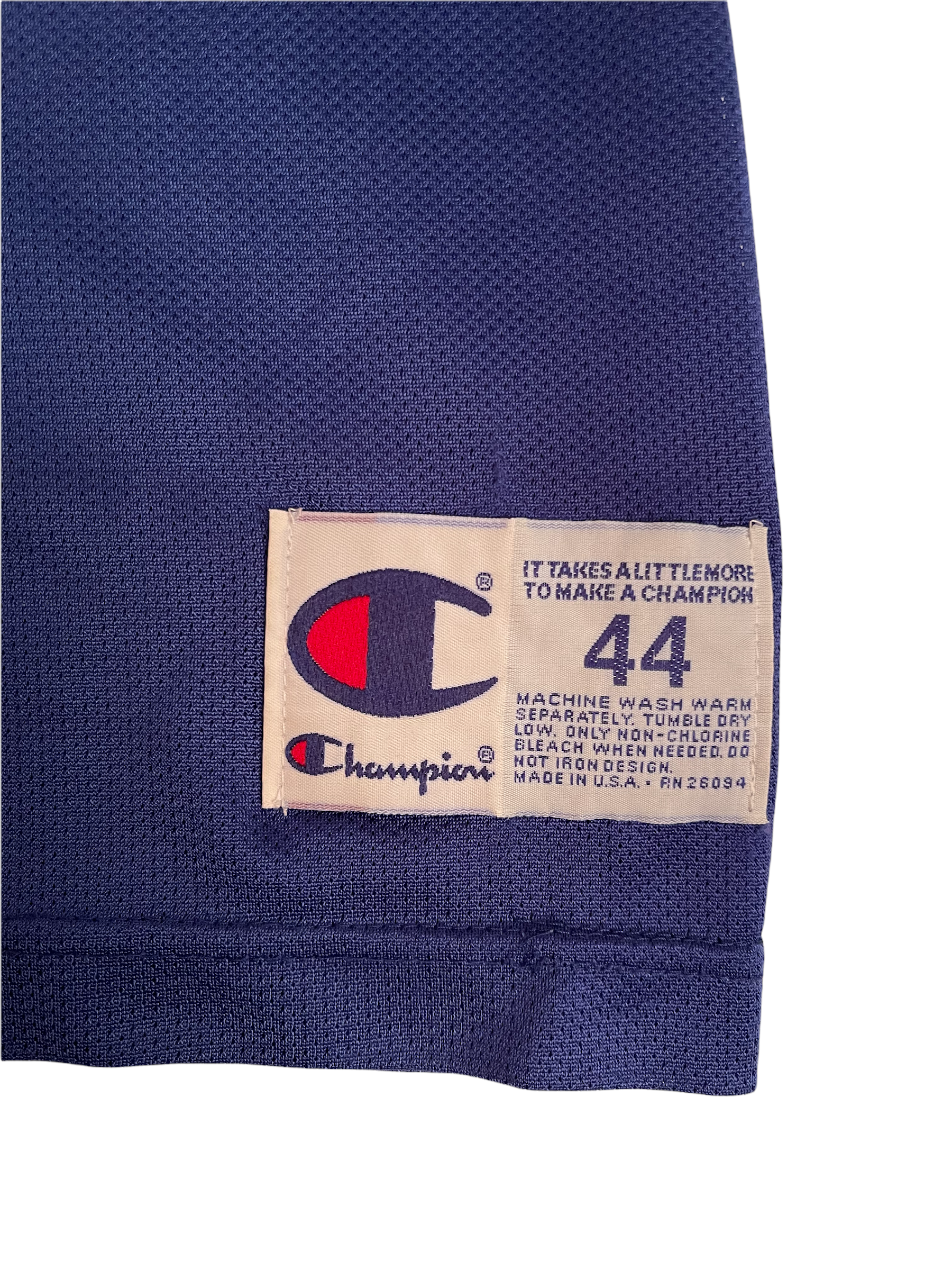 Vintage 90's Patrick Ewing New York Knicks Champion 33 Blue Size 44 Made in USA