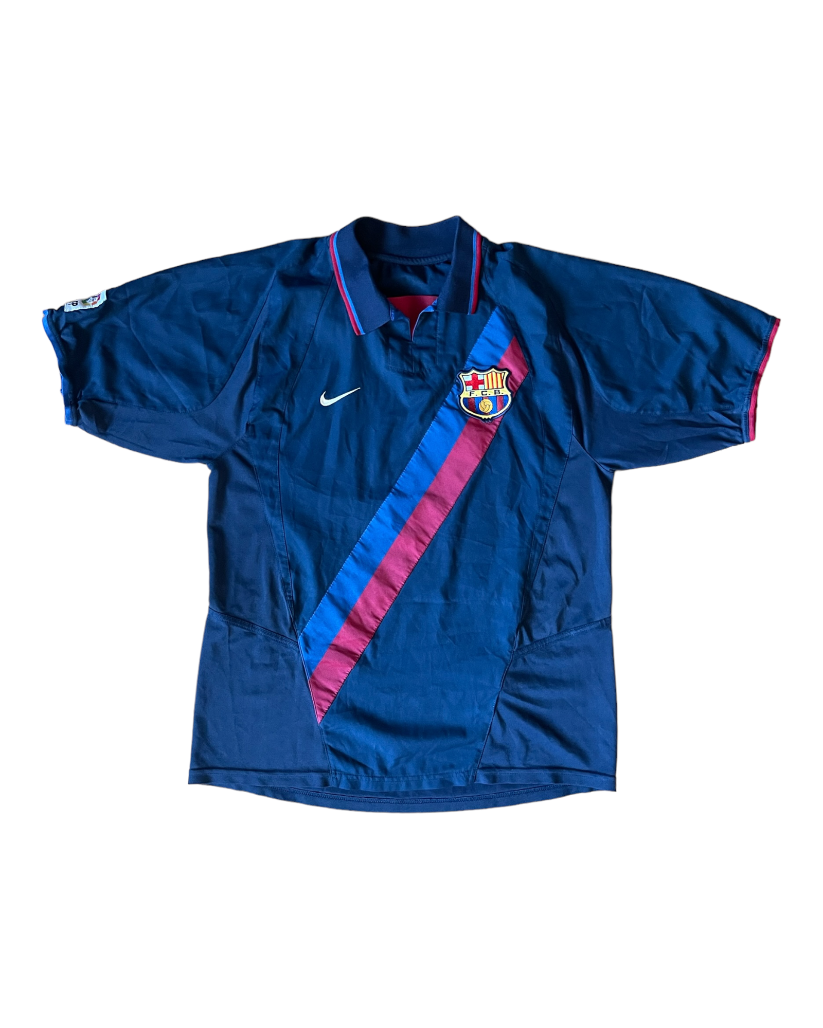 FC Barcelona Nike 2002 2003 Away Third Football Shirt Blue Size M Greatest Hits