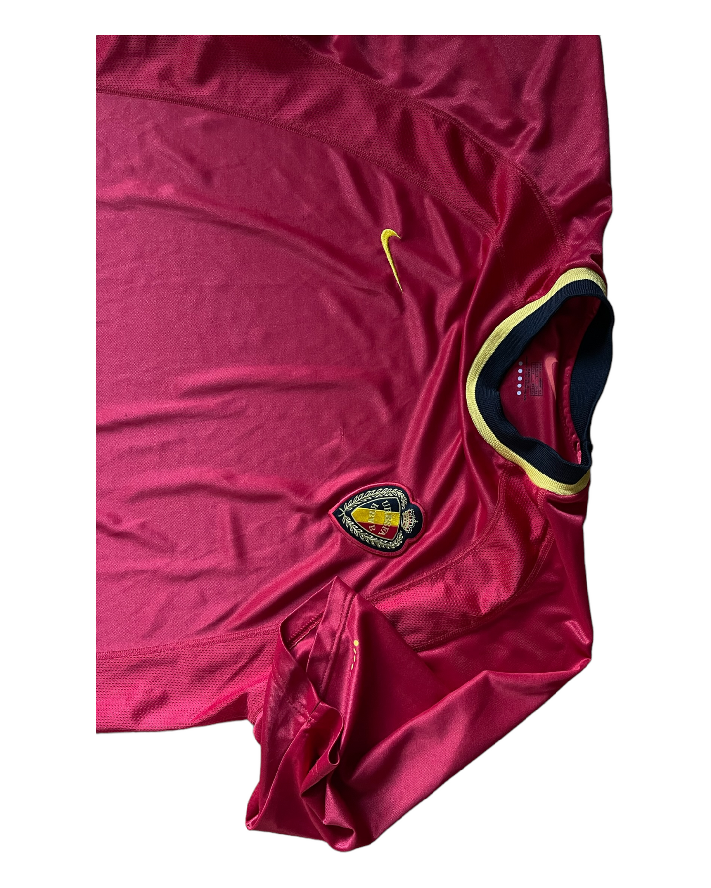 Belgium Nike 2000 - 2001 Home Football Shirt Size L Red Made in UK