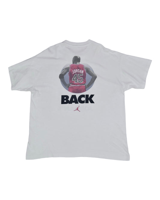 Jordan's Back Nike 1995 T-Shirt # 45 White Made in Ireland 100% Cotton NBA Basketball