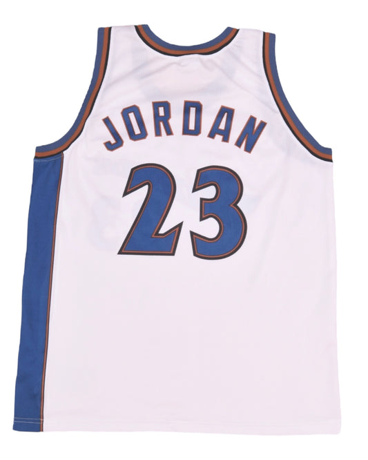 Michael Air Jordan Washinton Wizards #23 Champion 2001 2002 2003 Home Basketball NBA Jersey White Size XL