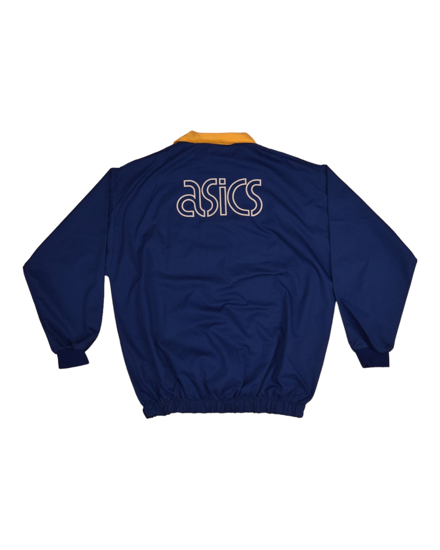 Vintage Leeds United Asics 1993 Drill Top Sweatshirt Jacket Size XL Made in UK Blue Yellow Thistle Hotels