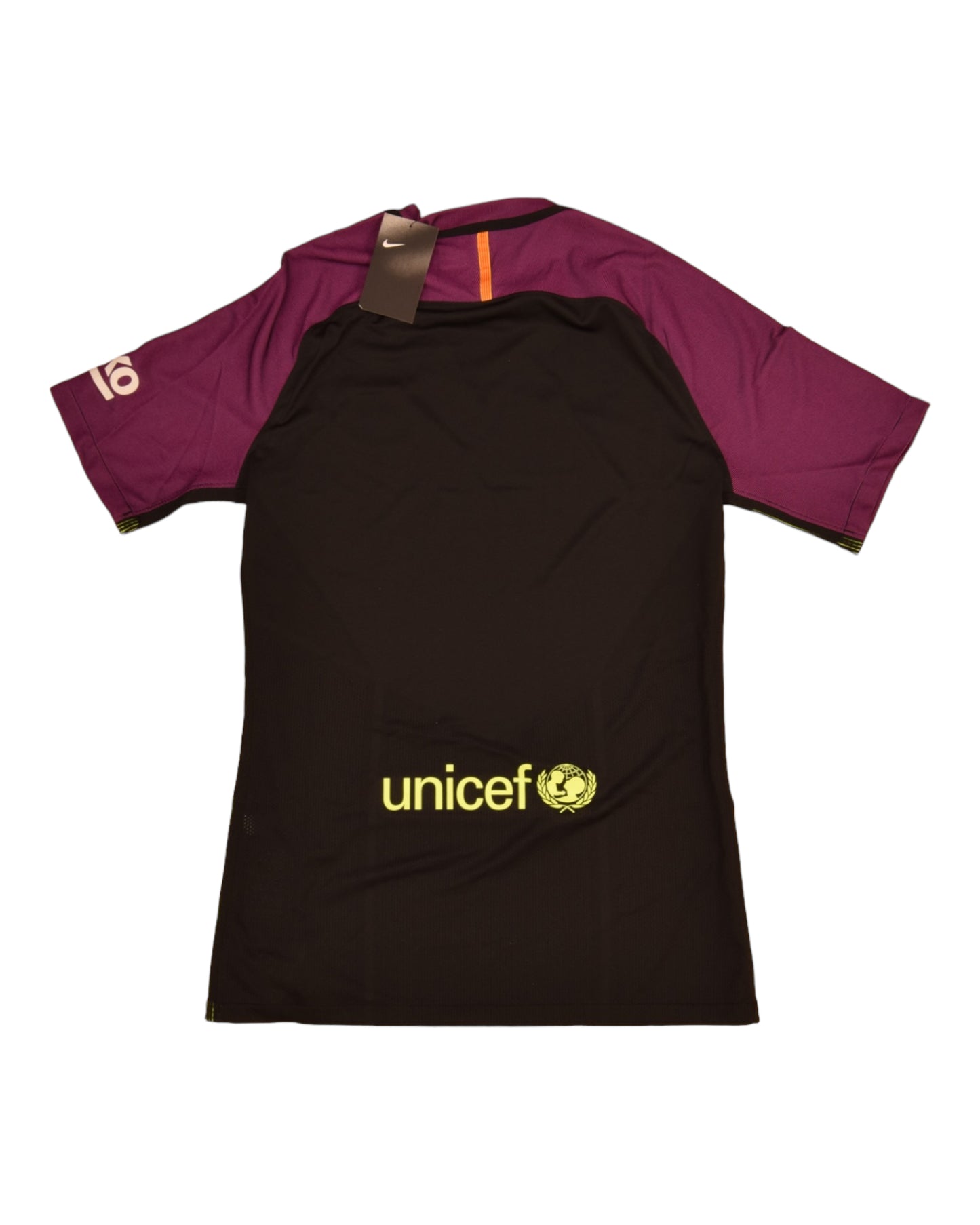 Authentic New Barcelona Nike 2016 - 2017 Aeroswift Player's Issue / Edition Goalkeeper Football Shirt BNWT Deadstock Shirt Size L Black Purple Beko Unicef