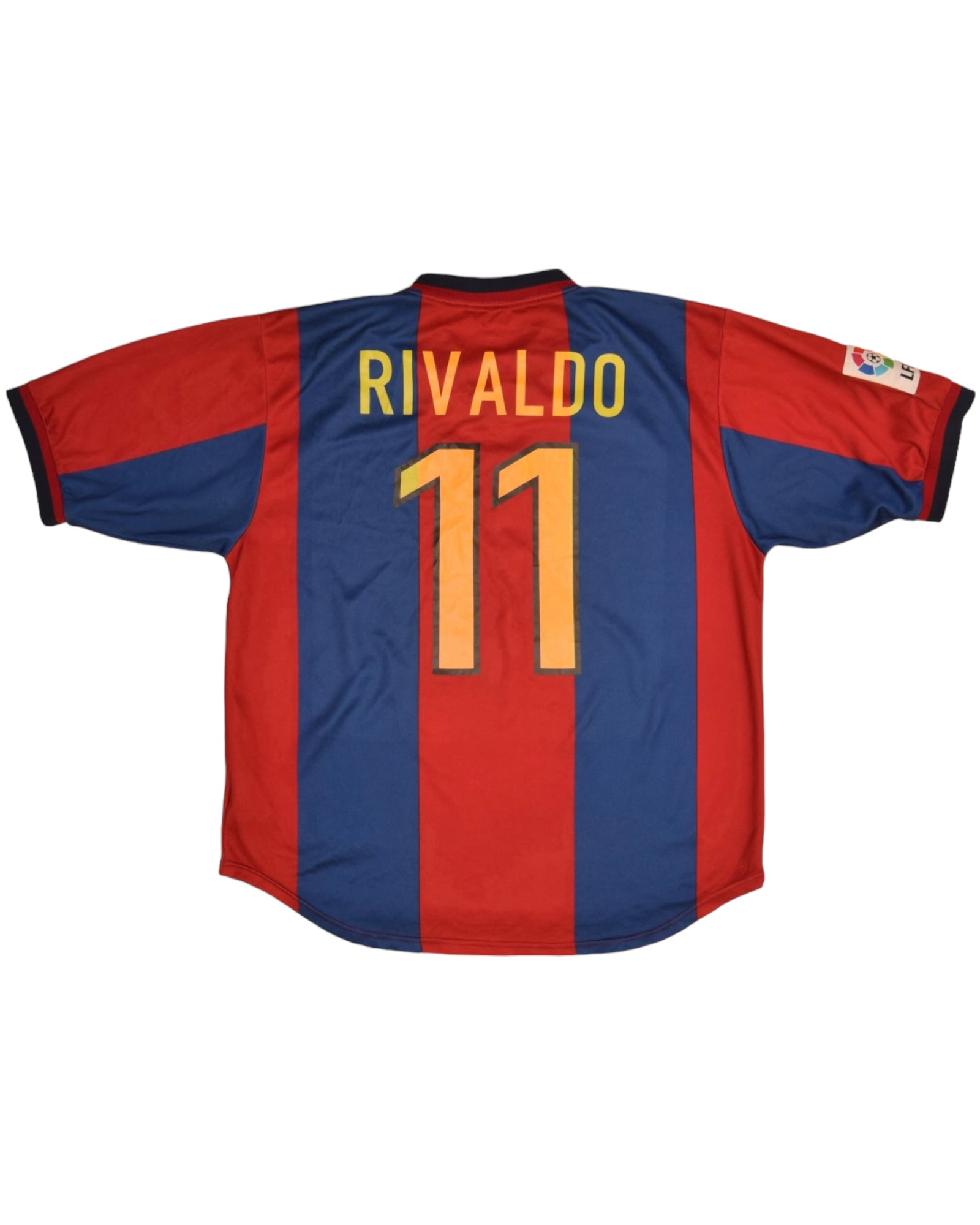 FC Barcelona Nike 1998 - 1999 Football Shirt Home Size L Red Blue Made in Portugal