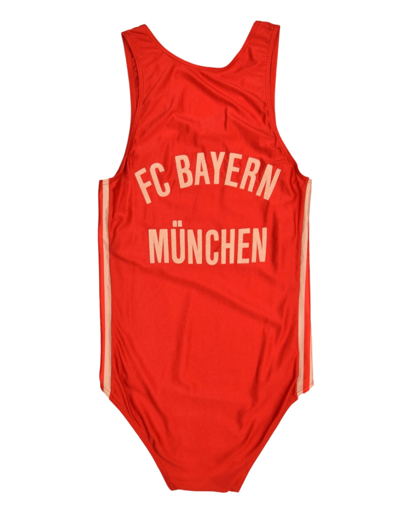 Bayern München Munich 80's Swimsuit Swimwear Made in West Germany Red Commodore Size S - M