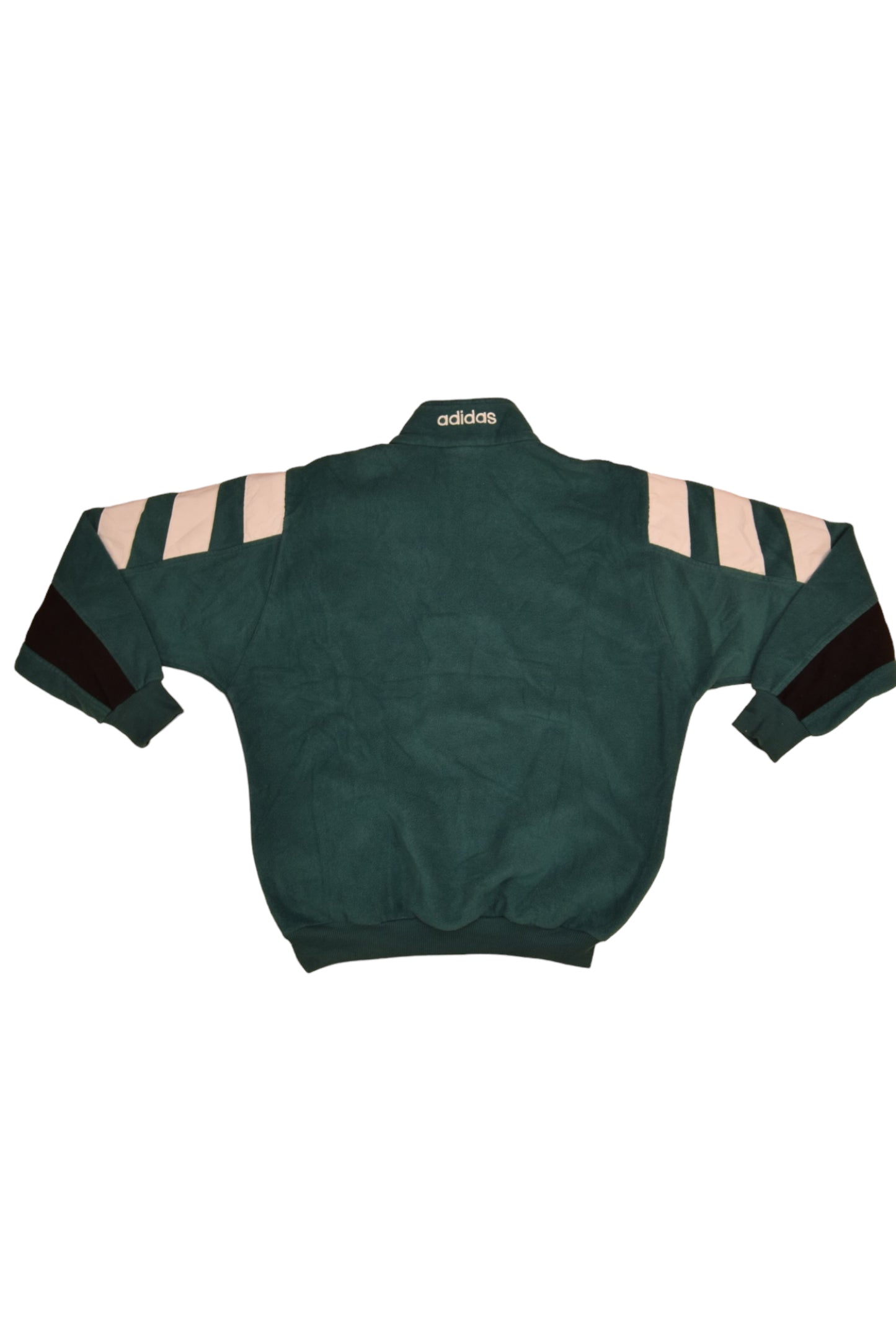Vintage 90's Adidas Fleece Green Black Size M