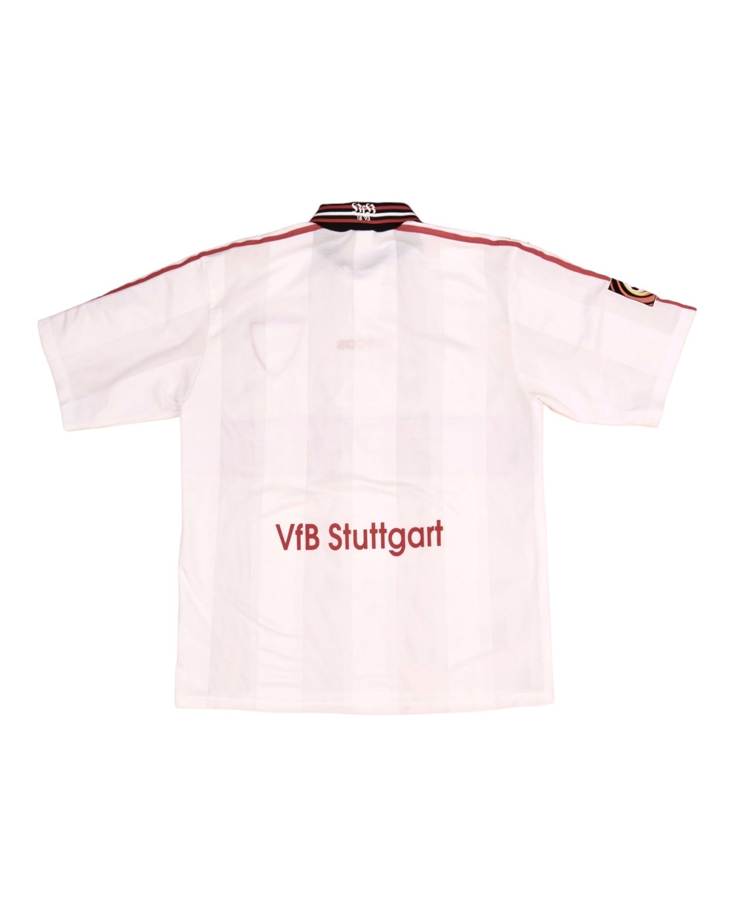 Vintage VFB Stuttgart Adidas Home Football Shirt 1996 - 1997 White Red Size XL