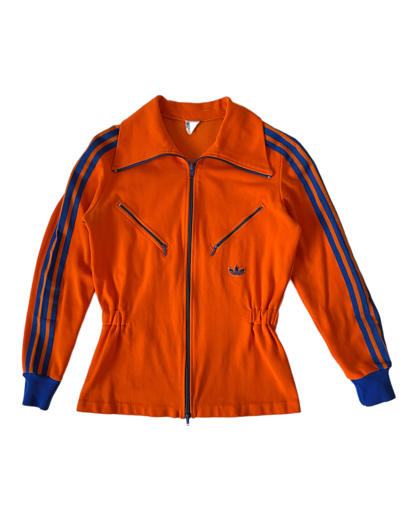 Vintage 70's Adidas Jacket Orange Blue Size S