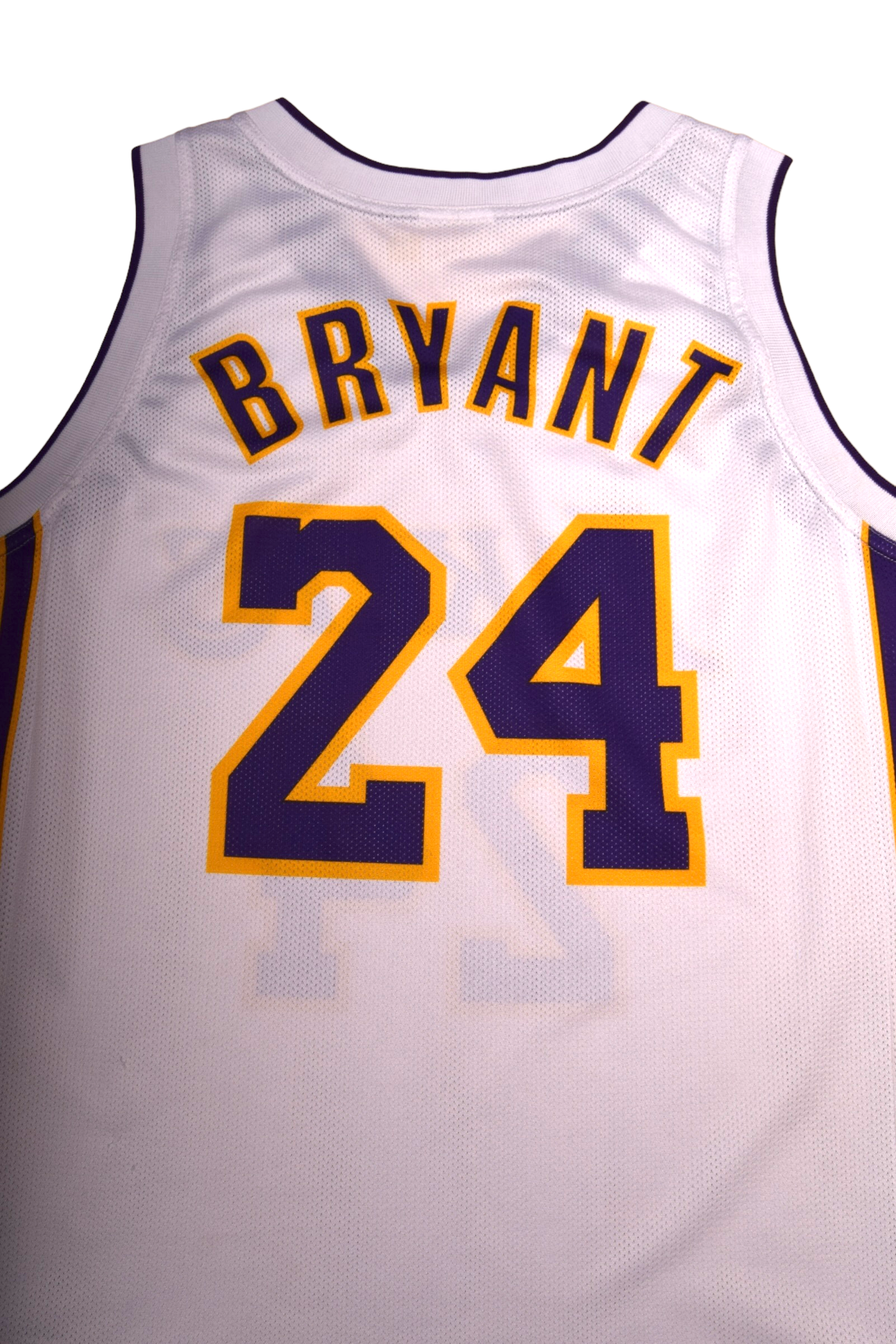 LA Lakers Kobe Bryant Champion # 24 2009-2010 White Yellow Purple Size L