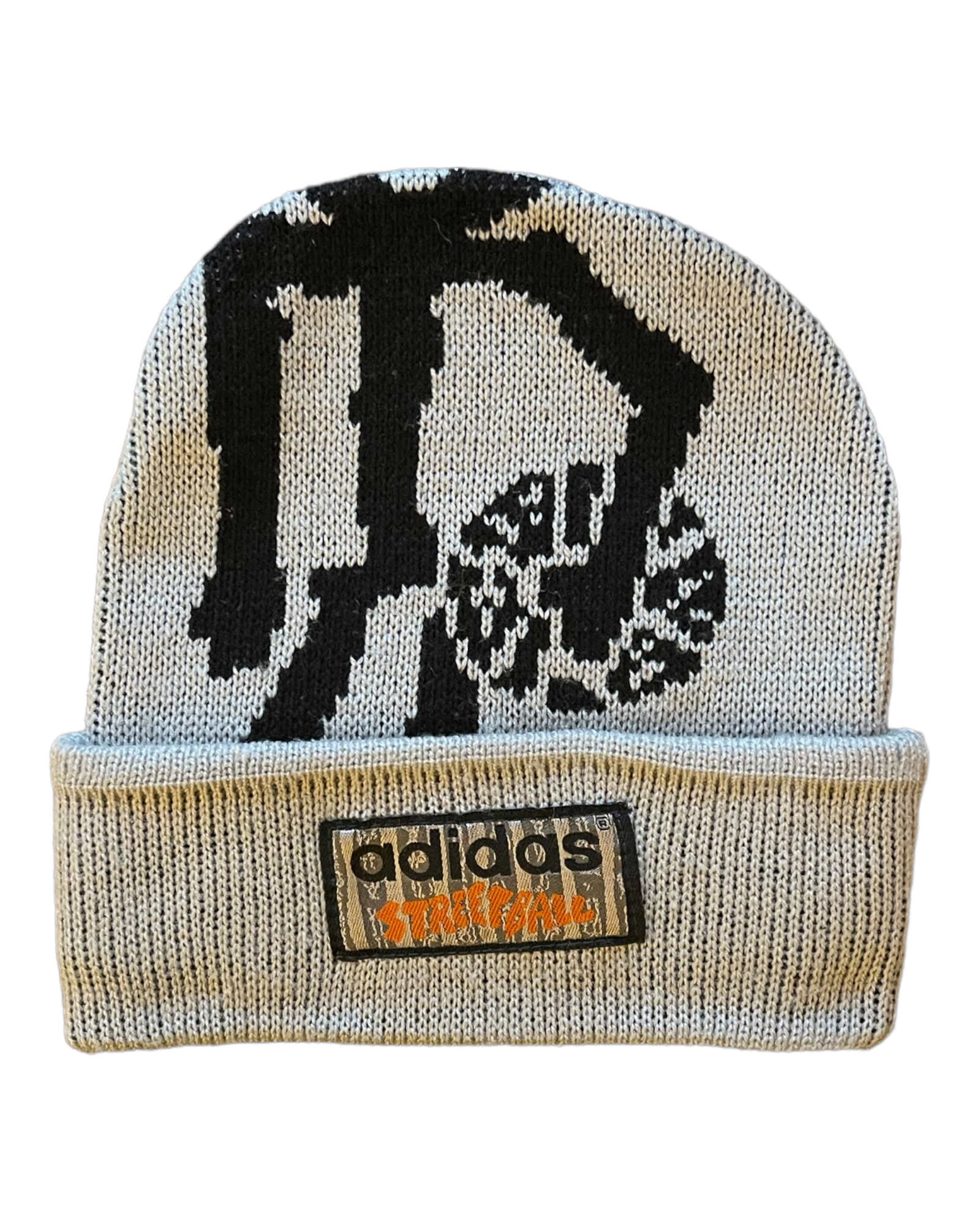 Vintage Adidas Streetball Hat Beanie Grey One Size